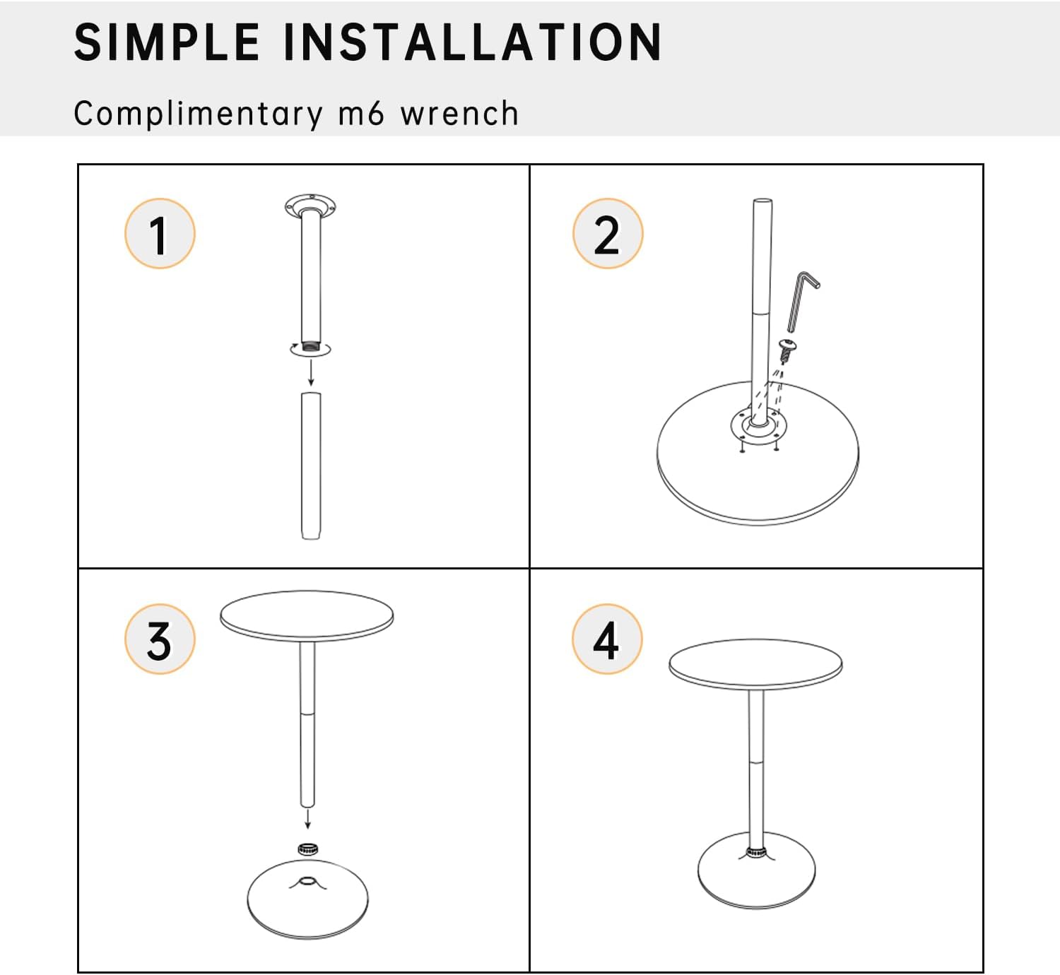 Round Bar Table 40