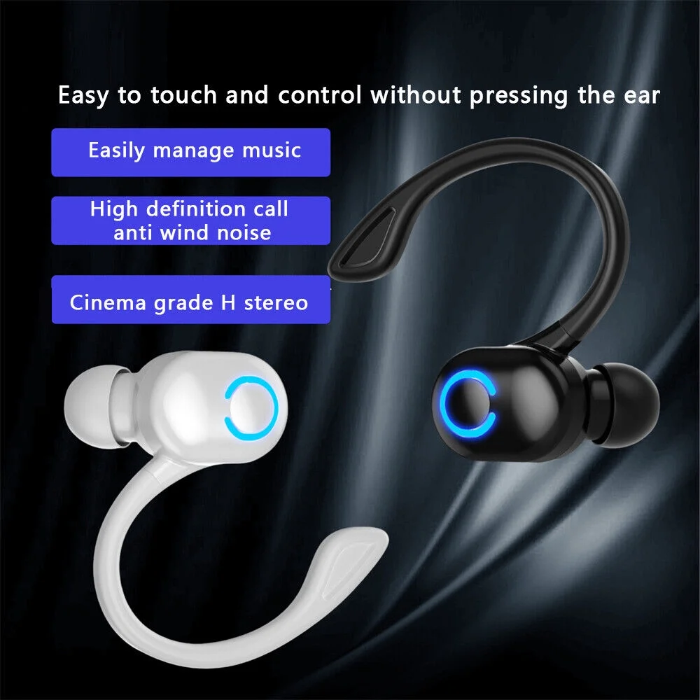KOR 2024 Bluetooth 5.1 Headset Wireless Earbuds Stereo Headphones New