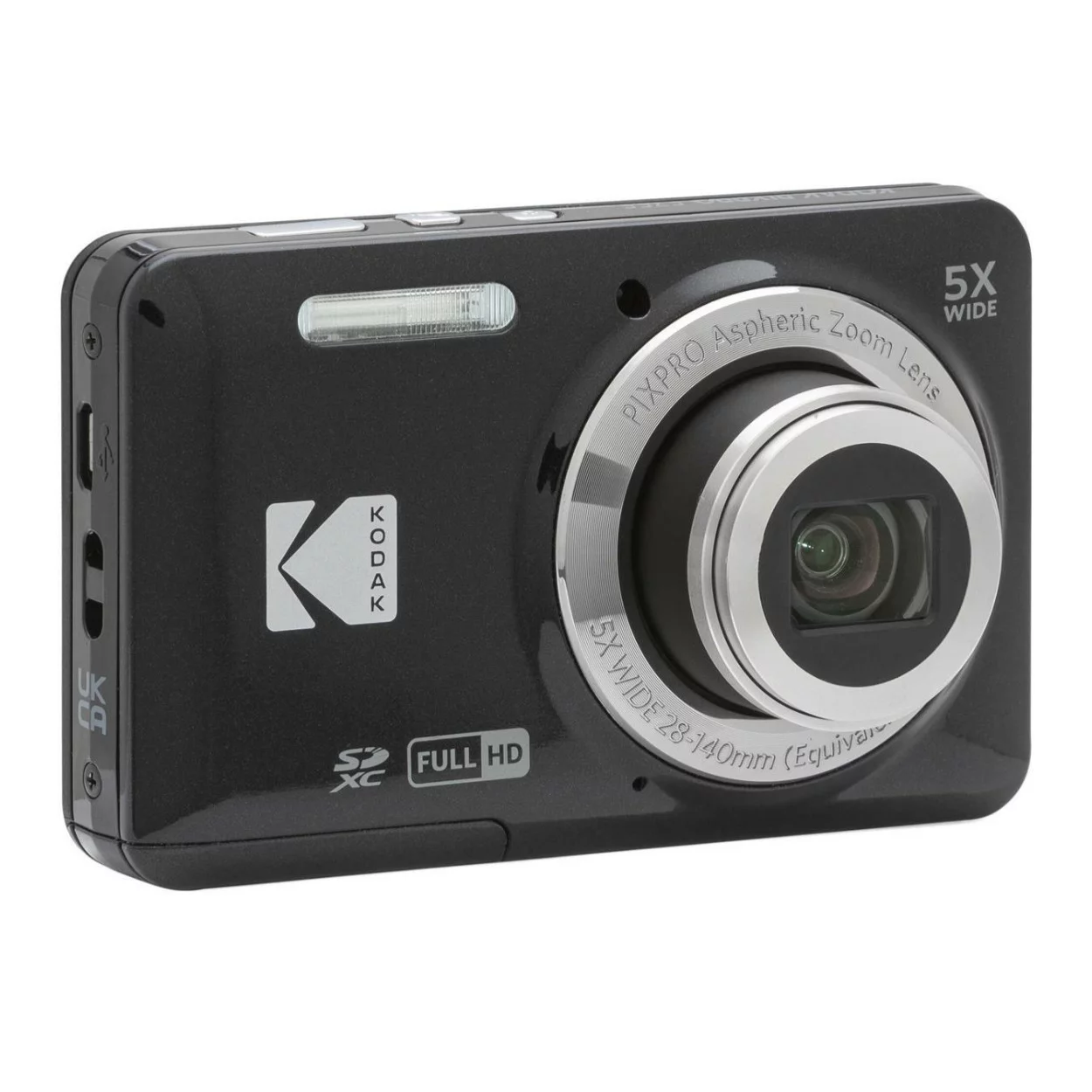 Kodak PIXPRO Friendly Zoom FZ55 Digital Camera (Black) with 32GB Memory Card