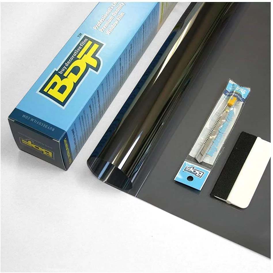 BDF NA05 Daytime Privacy and Sun Control Black (Very Dark) Window Film 60in X 24ft