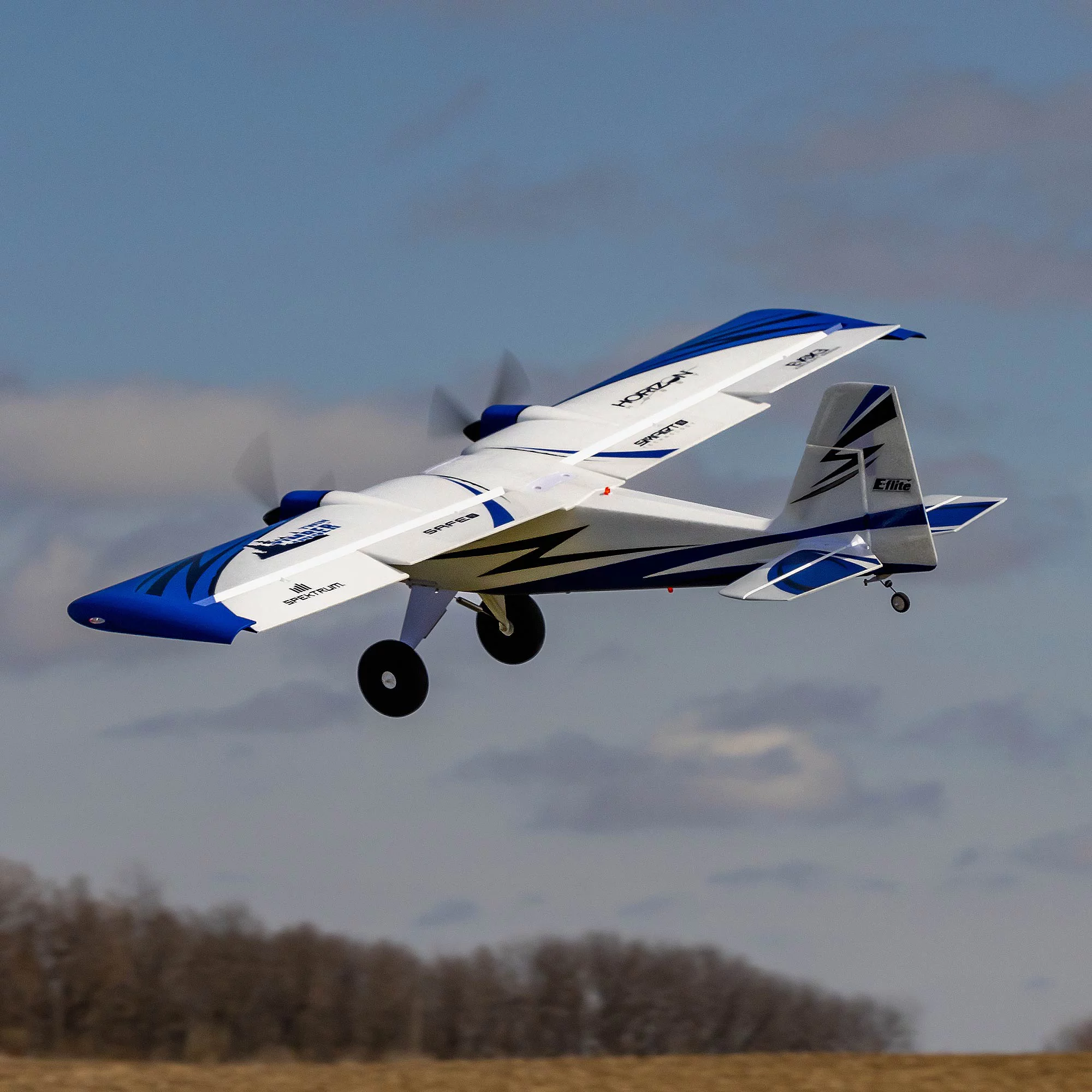 E-flite RC Airplane Twin Timber 1.6m BNF Basic Transmitter Battery and Charger Not Included with AS3X and SAFE Select EFL23850 Airplanes B&F Electric Airplanes B&F Electric