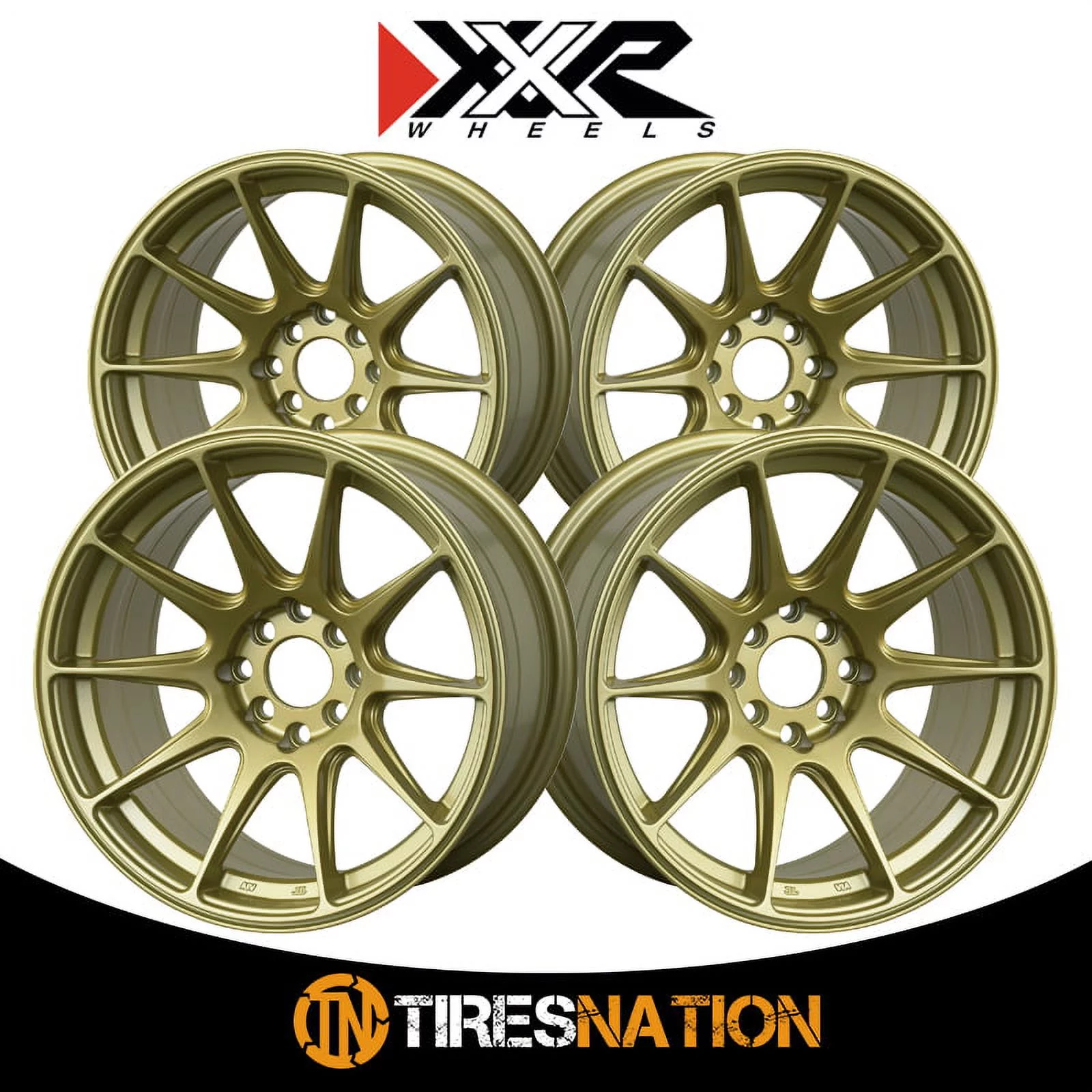 XXR 527 16x8.25 4x100/4x114.3 0et Gold Wheel