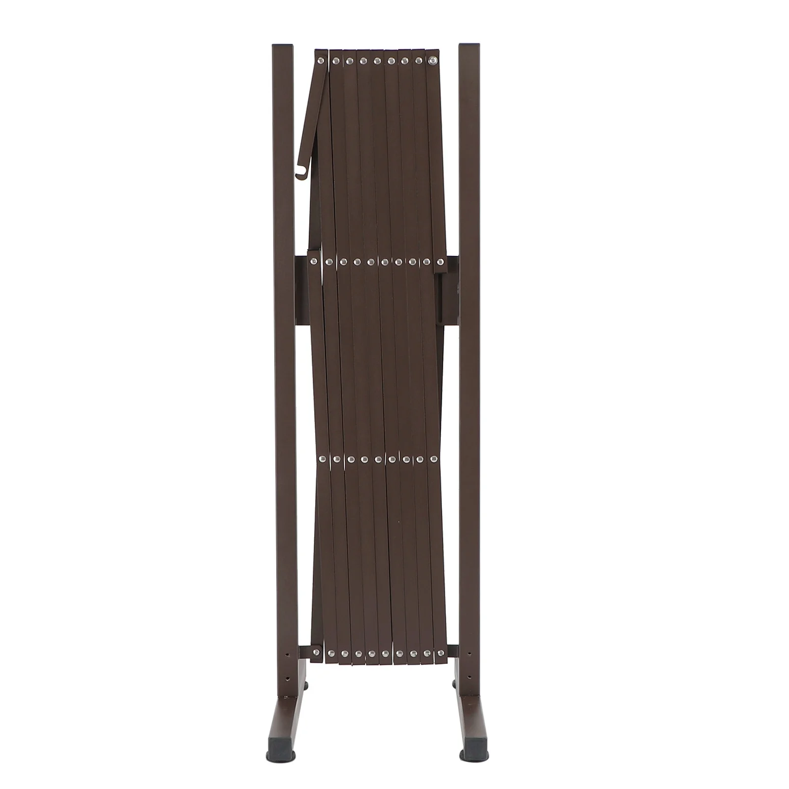 Expandable Garden Security Fence Gate for Pets - Aluminum Barrier, Traffic and Pet Barrier, Adjustable