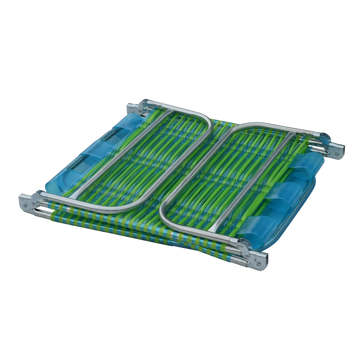 Mainstays Folding Beach Jelly Lounge, Blue & Lime Green