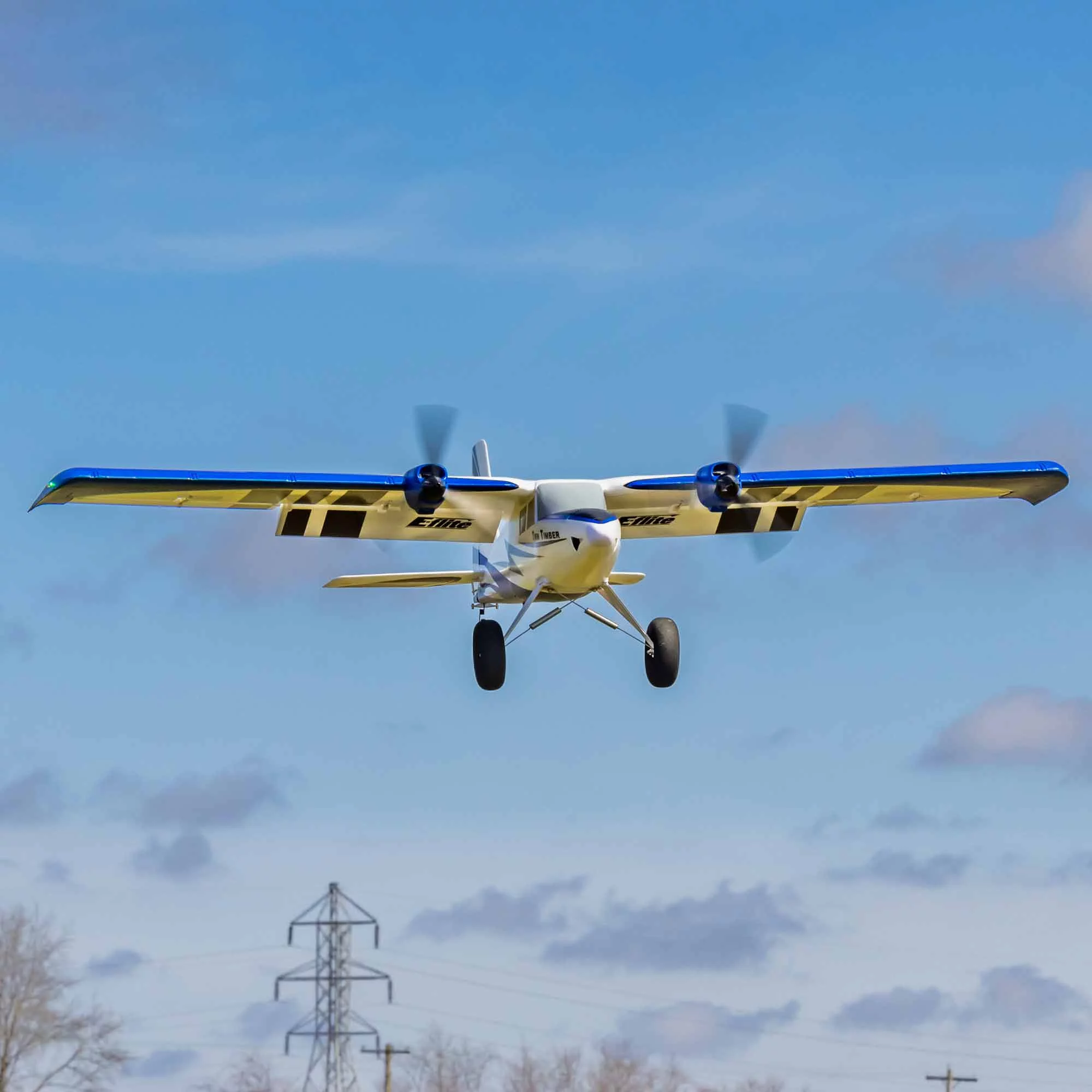 E-flite RC Airplane Twin Timber 1.6m BNF Basic Transmitter Battery and Charger Not Included with AS3X and SAFE Select EFL23850 Airplanes B&F Electric Airplanes B&F Electric