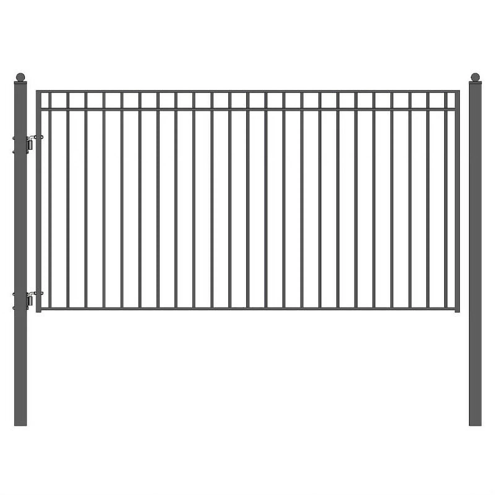 ALEKO Steel Single Swing Driveway Gate - MADRID Style - 12 x 6 ft