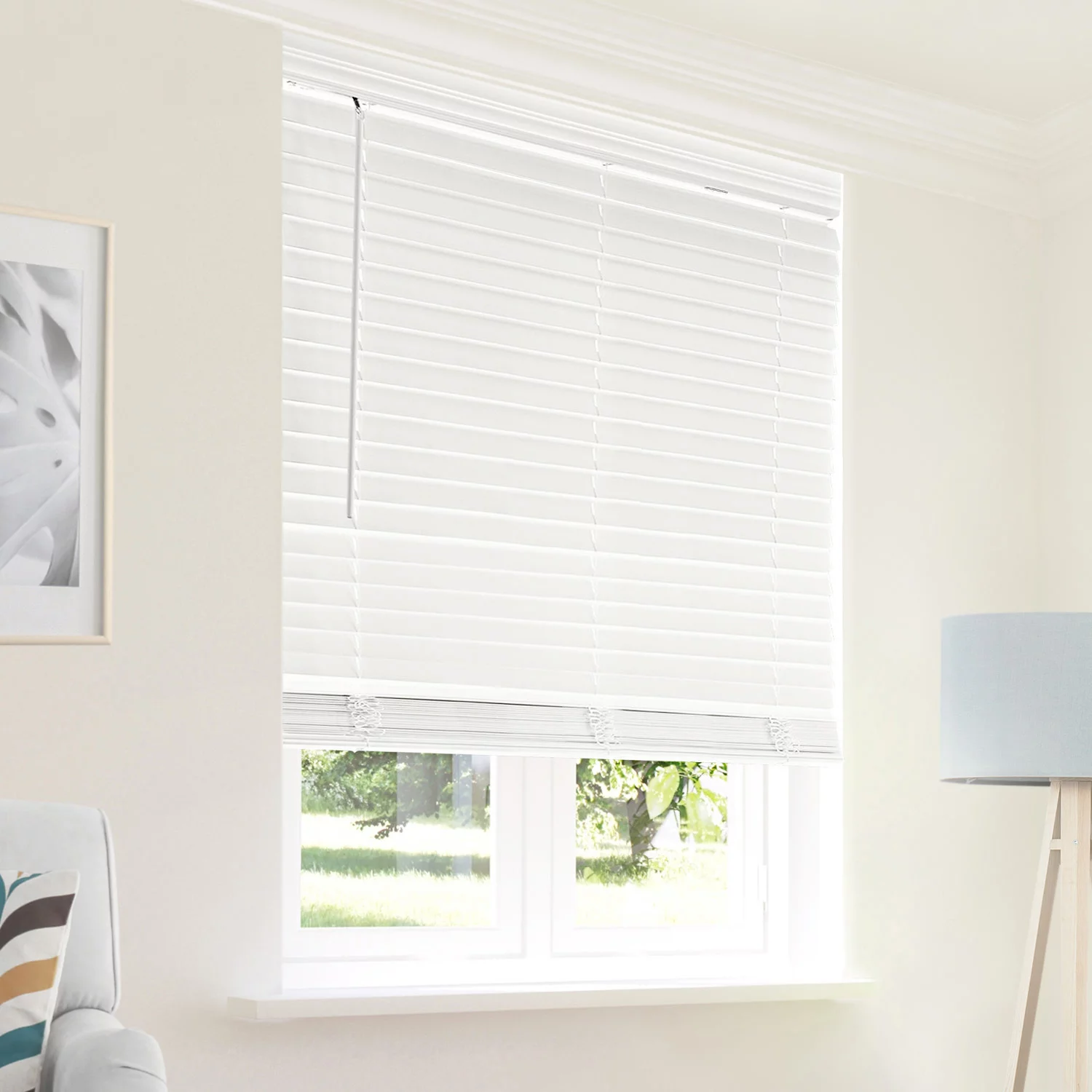 CHICOLOGY Cordless 2-inch Faux Wood Blinds