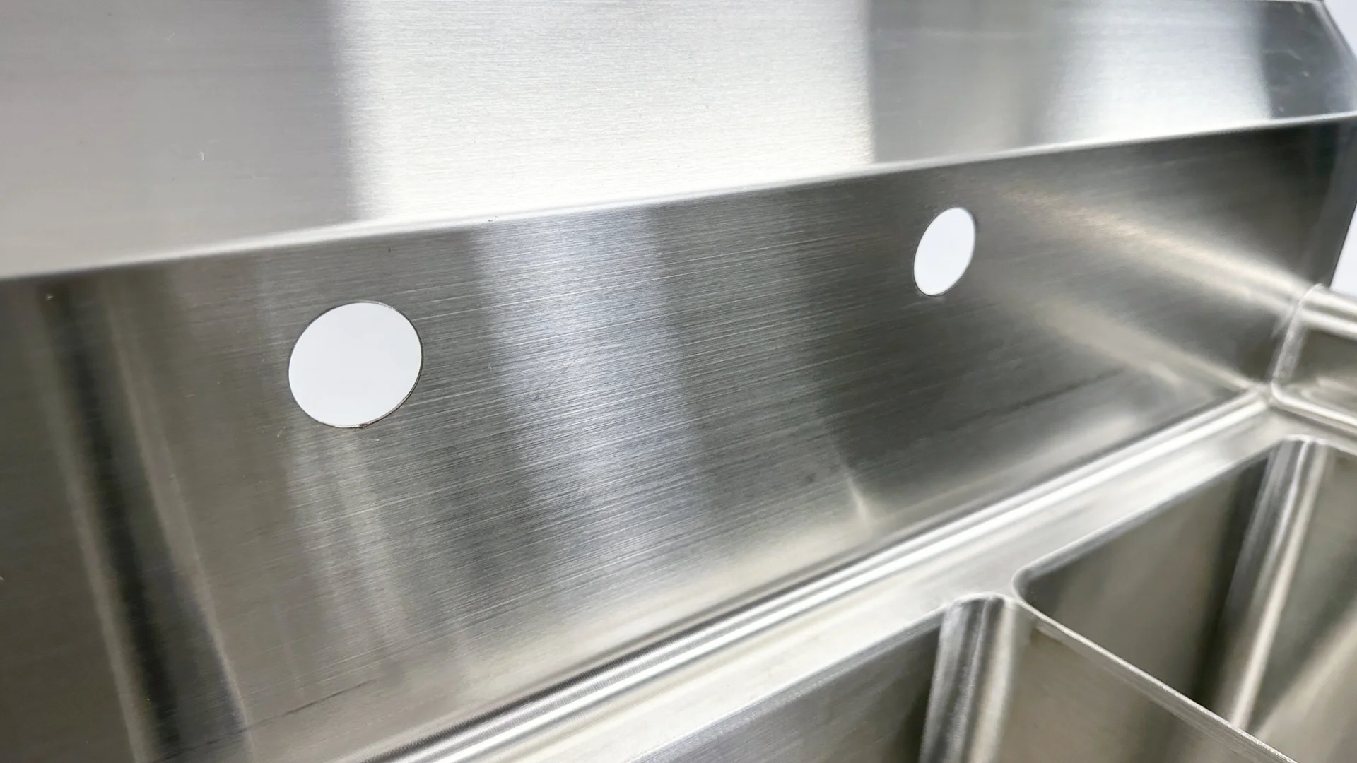 35 in. Commercial Heavy-Duty Three Compartment Sink in Stainless Steel 35.8''Wx20''Dx43''H