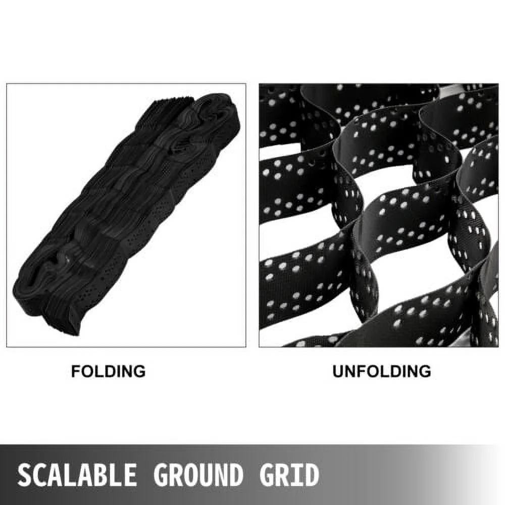 Ground Grid Paver Geocell Grid 2in Thick Geo Grid 9ft x 17ft HDPE for Gravel