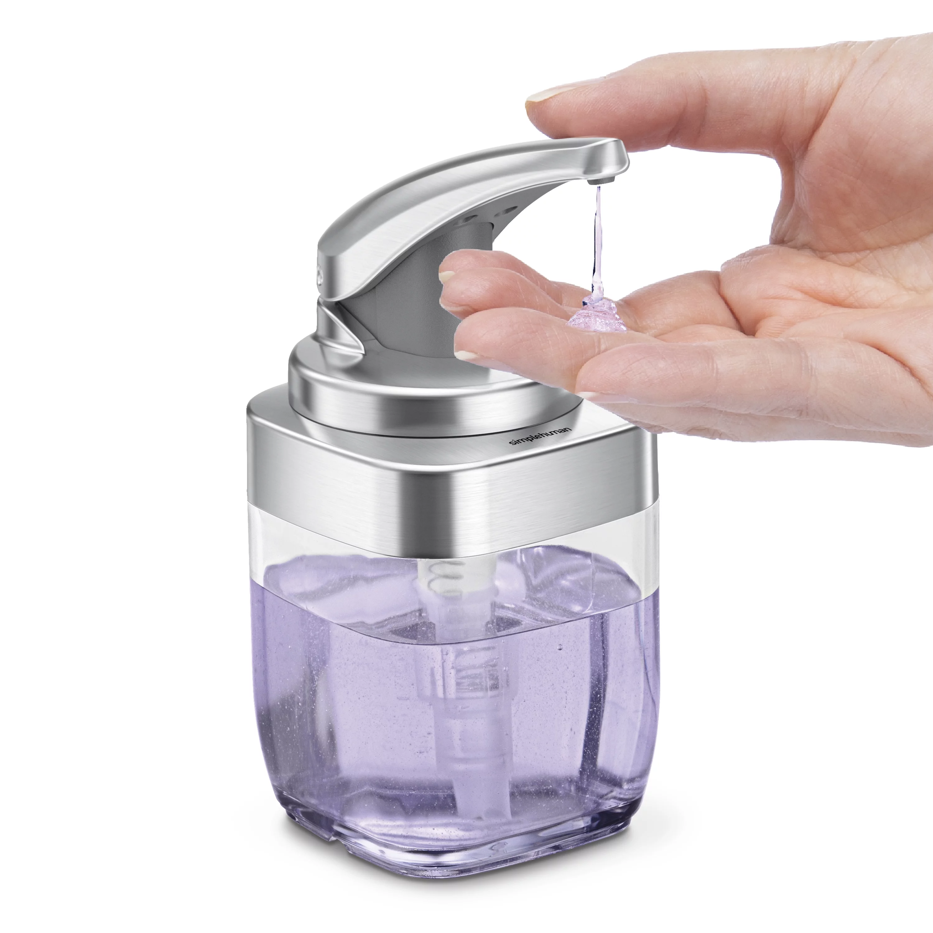 simplehuman 15 Fl. Oz. Square Push Soap Dispenser