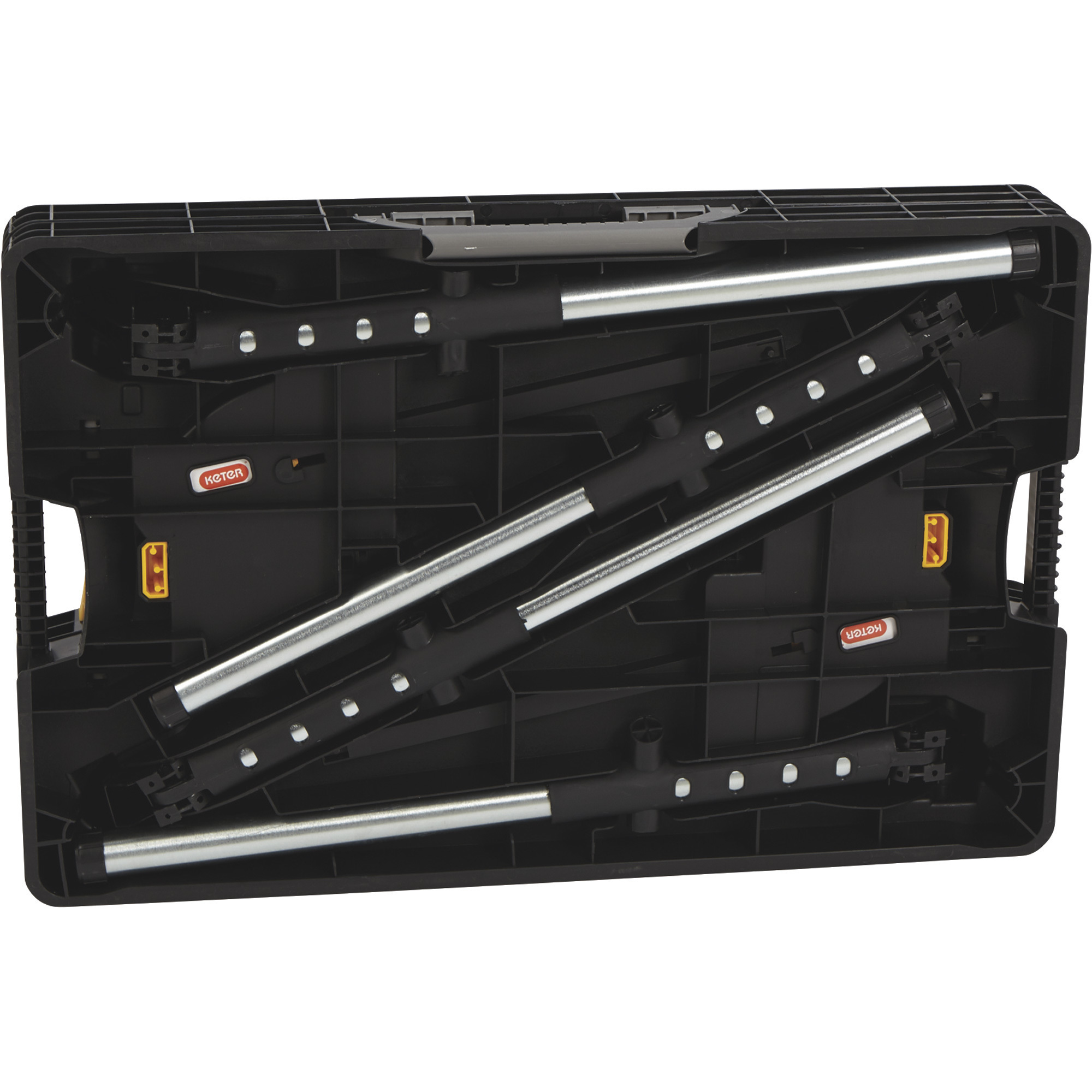 Keter Folding Work Table with Two Adjustable Clamps, 1000-Lb. Capacity, Model# 252638