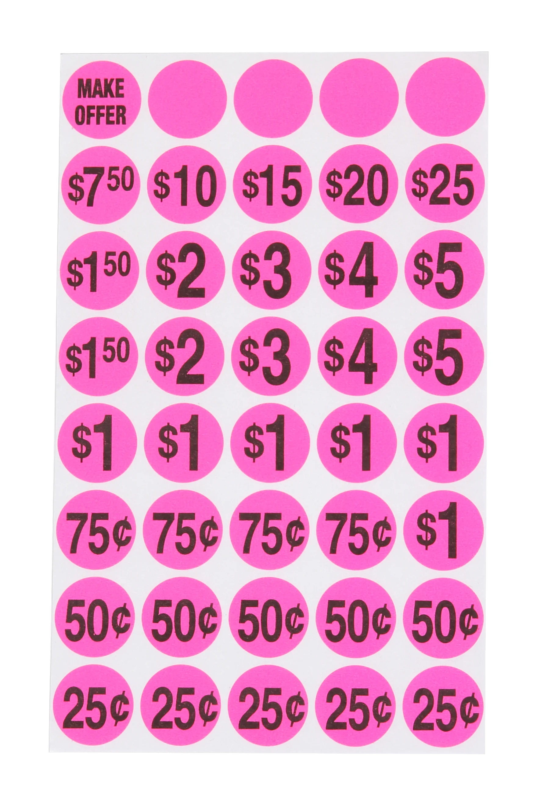 Sunburst Systems 3030 Garage Sale Sign Kit Includes: 3) Large Garage Sale Signs, 3) 11 x 14 Garage Sale Signs 1,200) Yellow, Pink & Green Price Stickers, and 20) Large Pricing Cards