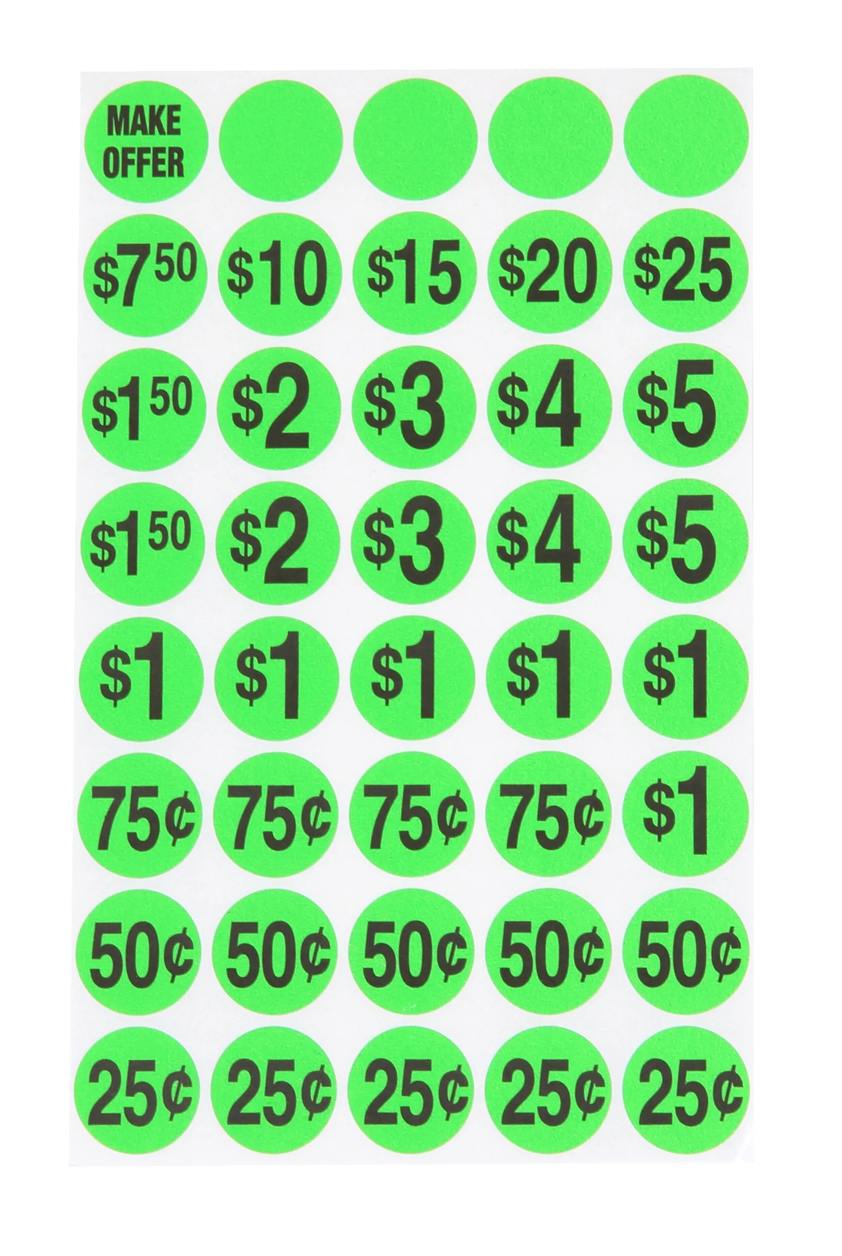 Sunburst Systems 3030 Garage Sale Sign Kit Includes: 3) Large Garage Sale Signs, 3) 11 x 14 Garage Sale Signs 1,200) Yellow, Pink & Green Price Stickers, and 20) Large Pricing Cards