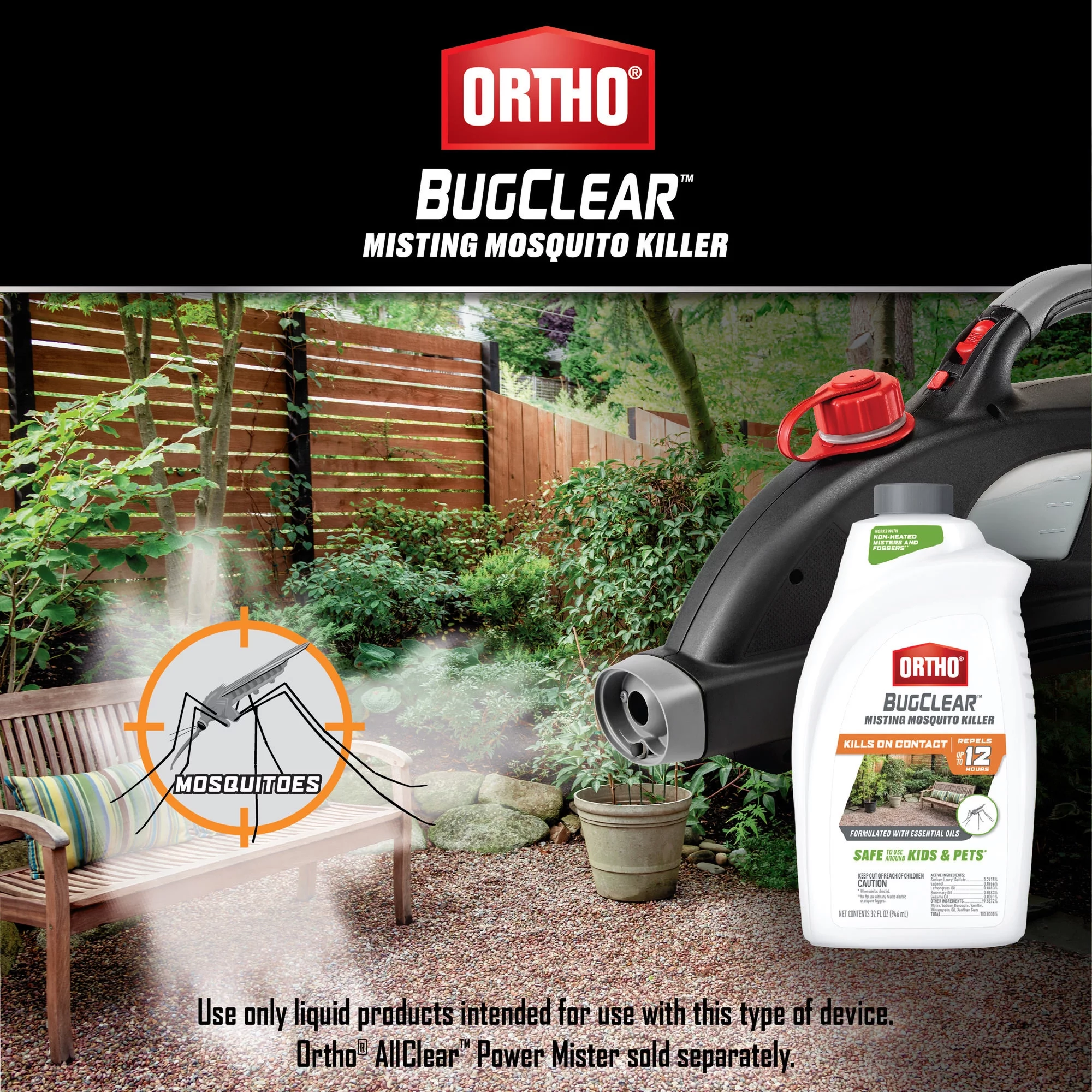 Ortho BugClear Misting Mosquito Killer 32 oz.