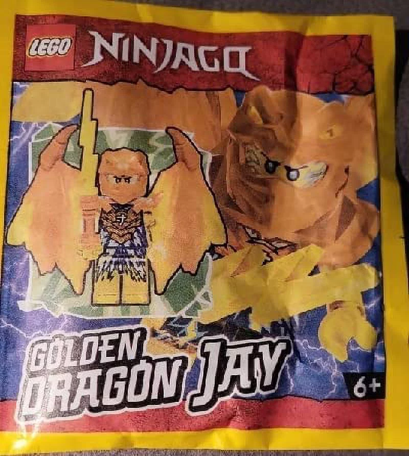 LEGO Ninjago Crystalized: Jay Golden Dragon Minifig with Nunchucks of Lightning