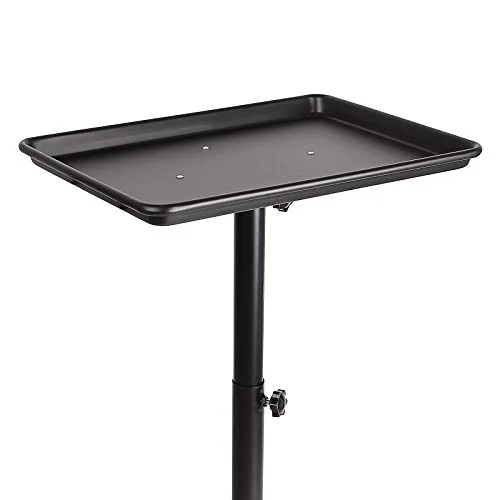 Rolling Salon Tray, Station Mobile Spa Hair Color Service Cart with Accessory Caddy, Adjustable Height Instrument Salon Tray Tattoo Rolling Tray Station