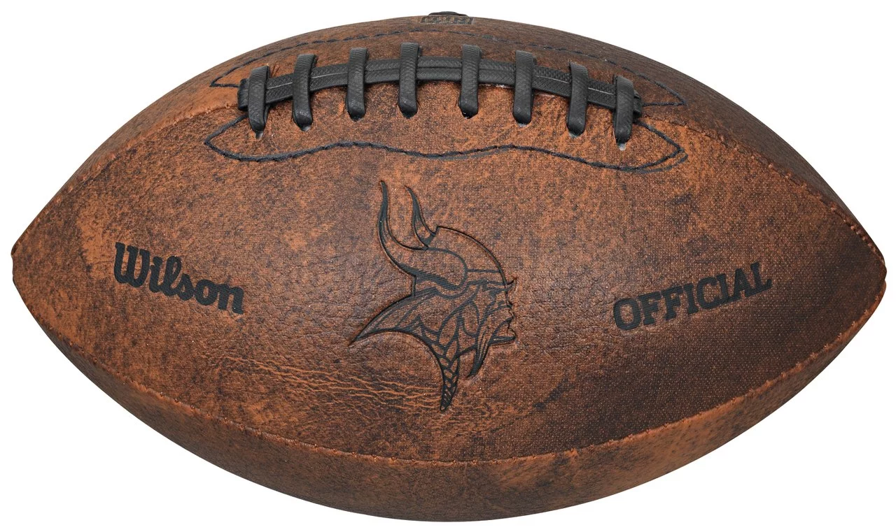 NFL - Wilson 9 Inch Throwback Football - Minnesota Vikings