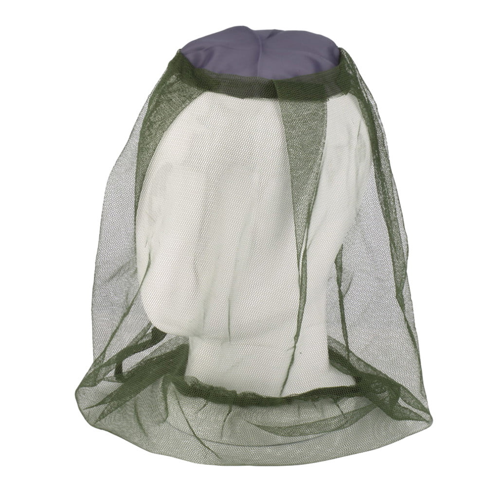 GZEFJRQM Mosquito Head Net Mesh Face Neck Fly Netting Hood From Bugs Neck Flap Fishing Hiking Hat Gnats Noseeums Screen Net For Outdoor Lover
