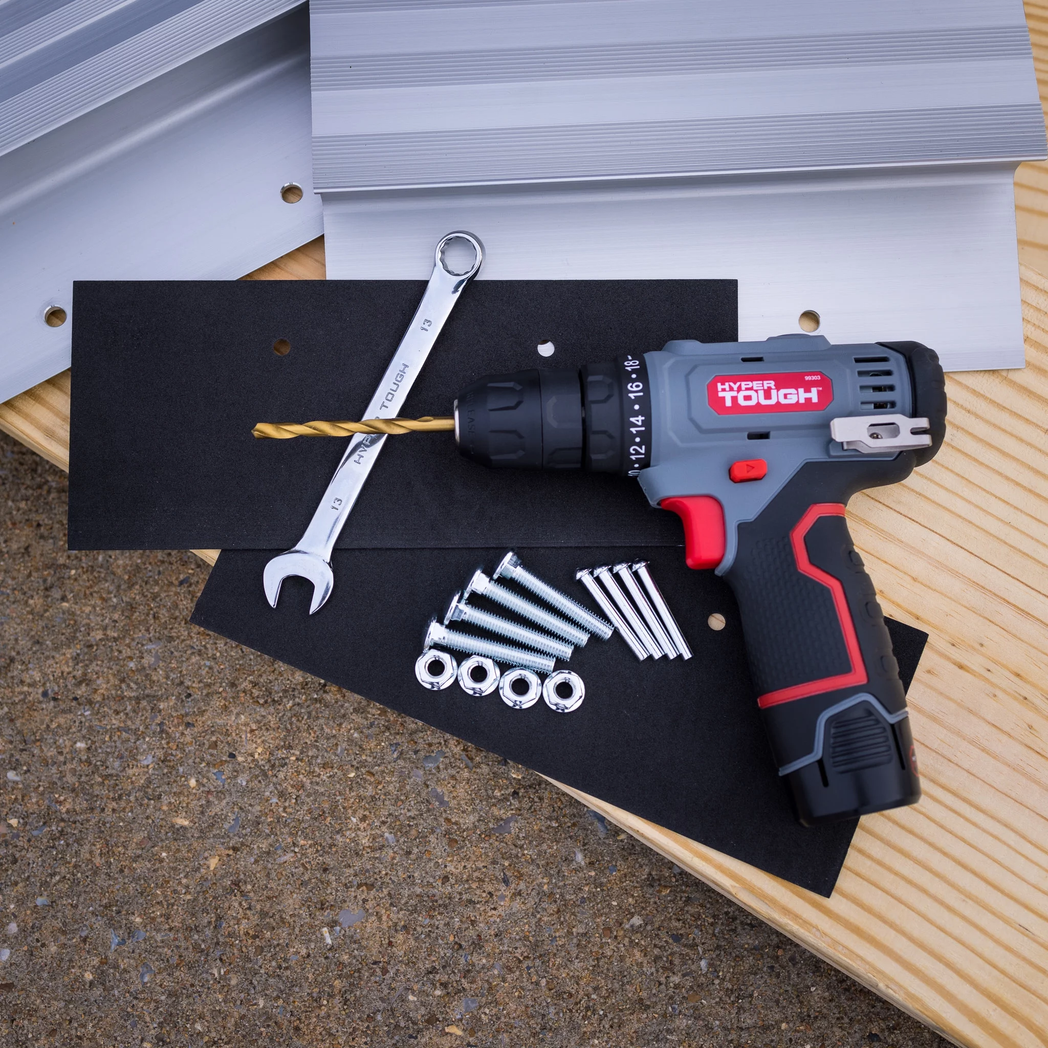 Hyper Tough 12-inch Aluminum Ramp Kit, Automotive Specialty Parts, Model 6509, Universal Vehicle