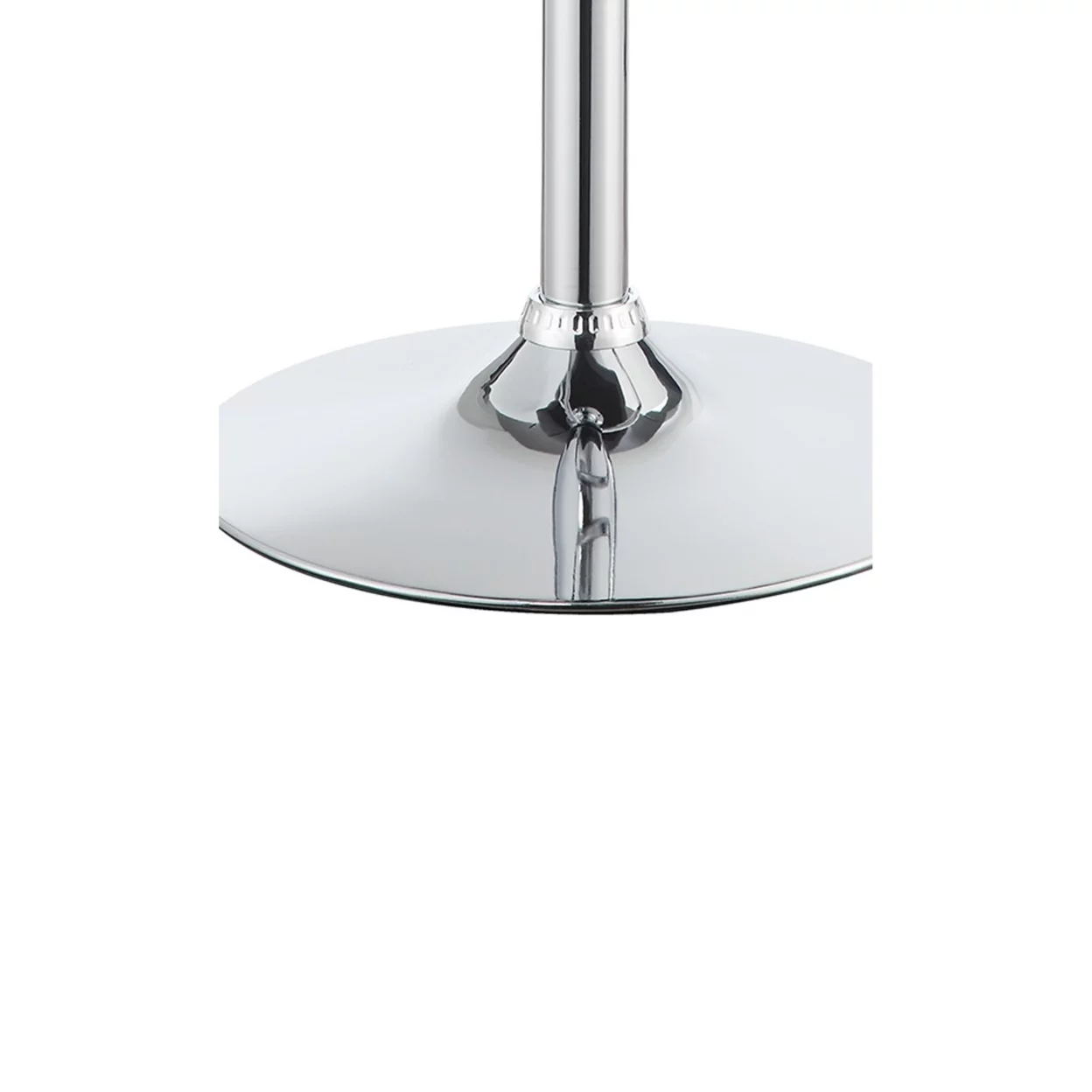 Berrington Adjustable Bar Stools Chrome and Black (Set of 2)