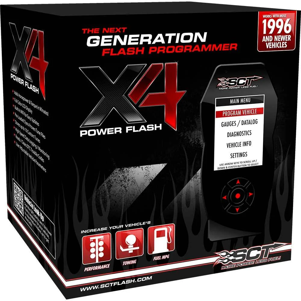 SCT Ford Cars & Trucks (Gas & Diesel) X4 Power Flash Programmer EO Certified SCT Performance 7015PEO