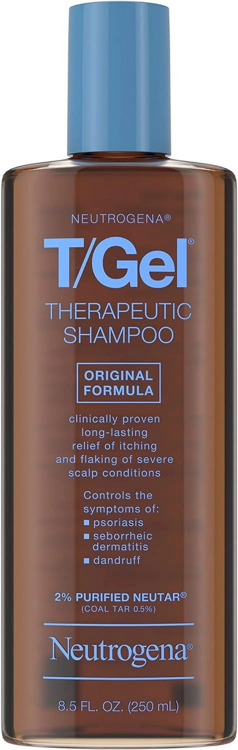 Neutrogena T/Gel Therapeutic Shampoo Original Formula, Anti-Dandruff Treatment for Long-Lasting Relief of Itching and Flaking Scalp as a Result of Psoriasis and Seborrheic Dermatitis, 8.5 Fl Oz