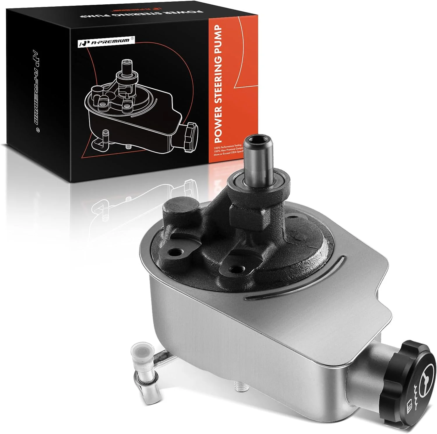 A-Premium Power Steering Pump with Reservoir Compatible with Chevrolet Silverado 1500 Sierra 1500 1999-2013 Suburban 1500 Tahoe Yukon Cadillac Escalade ESV EXT 2007-2014