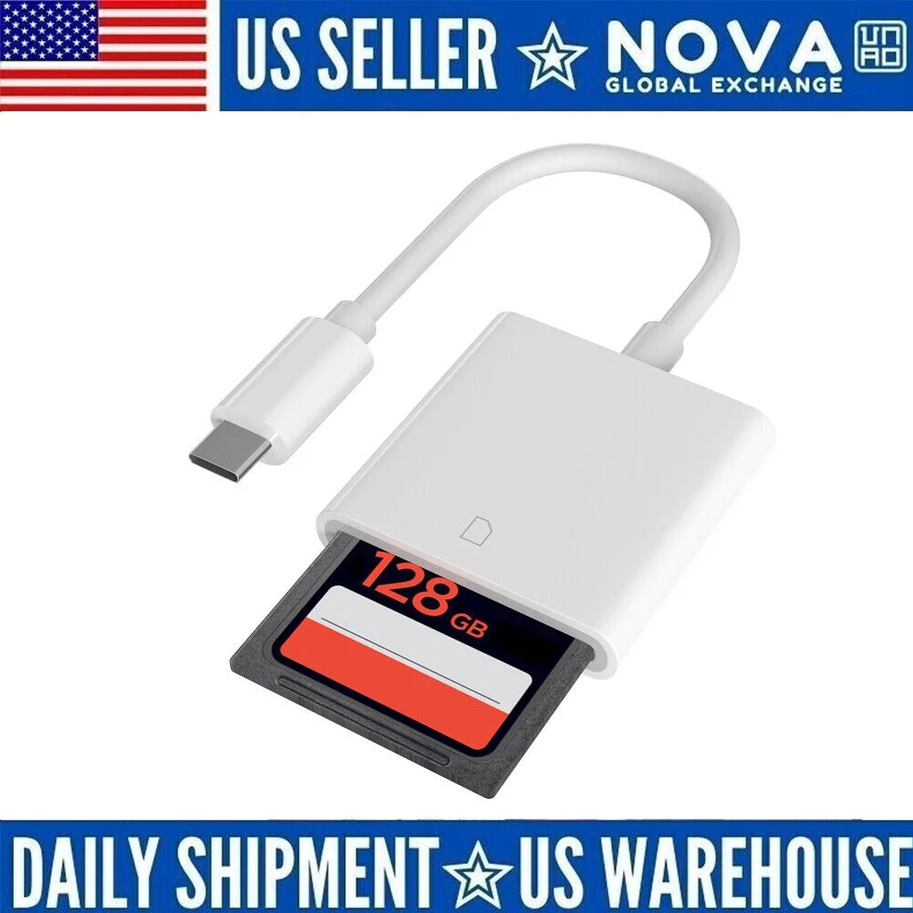 USB Type C to USB-C OTG Adapter SD Card Reader for Android MacBook Windows ipad