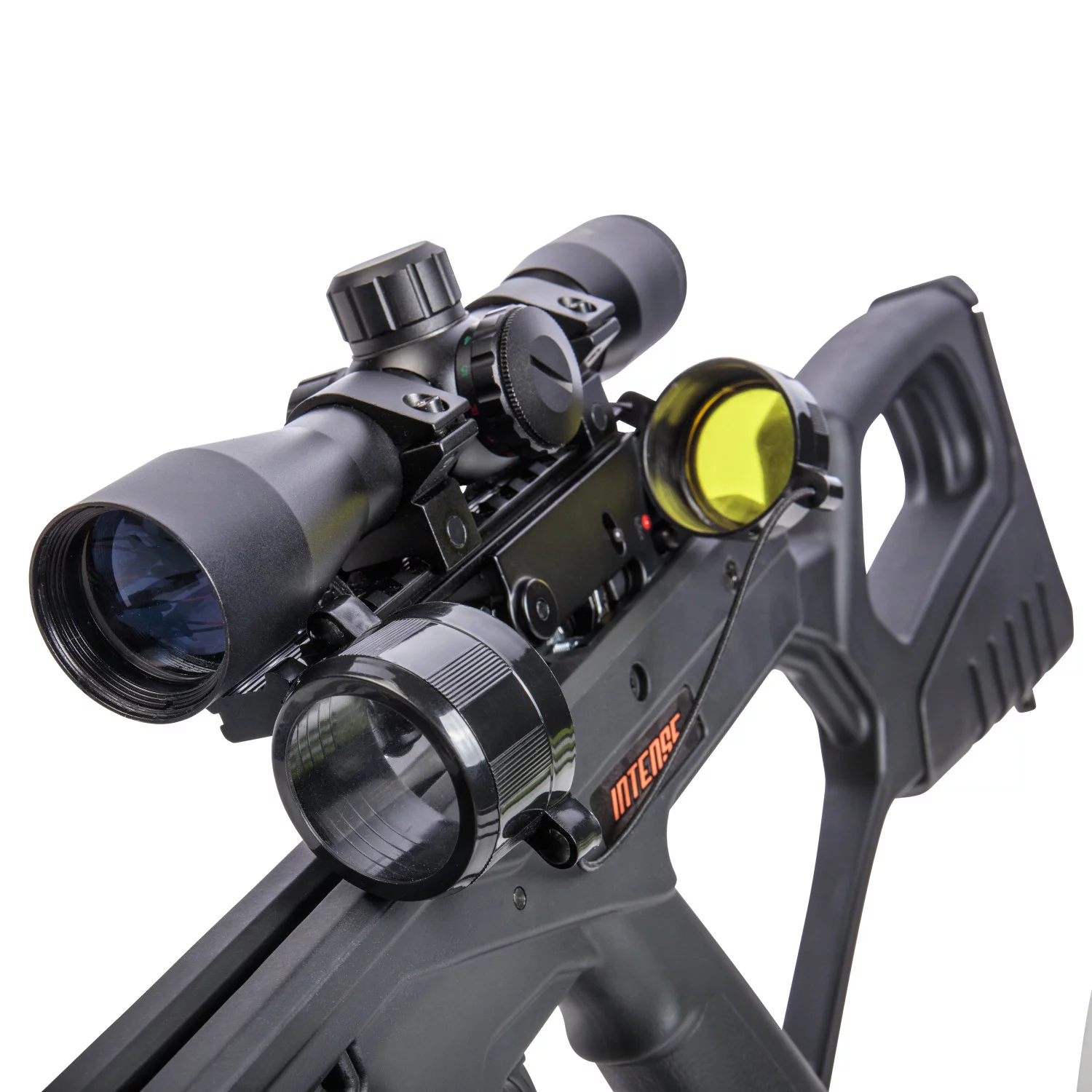 BearX Intense Ready to Shoot Crossbow Package with Scope, Quiver, Bolts, Cocking Rope, and Wax, Strata Finish