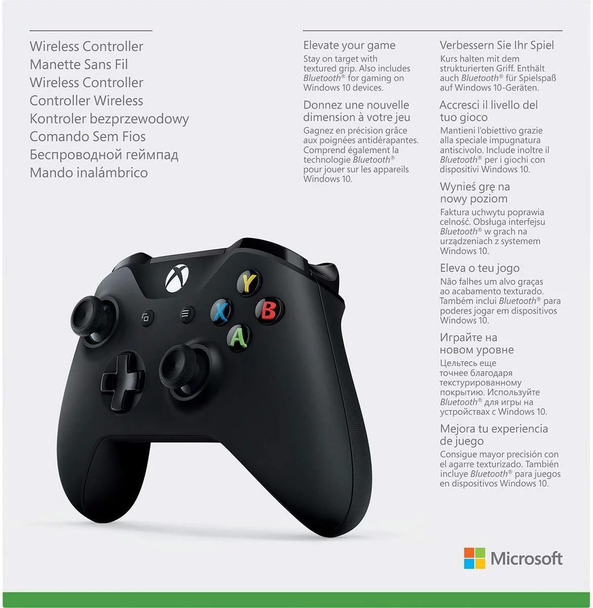 Microsoft Xbox One Bluetooth Wireless Controller, Black