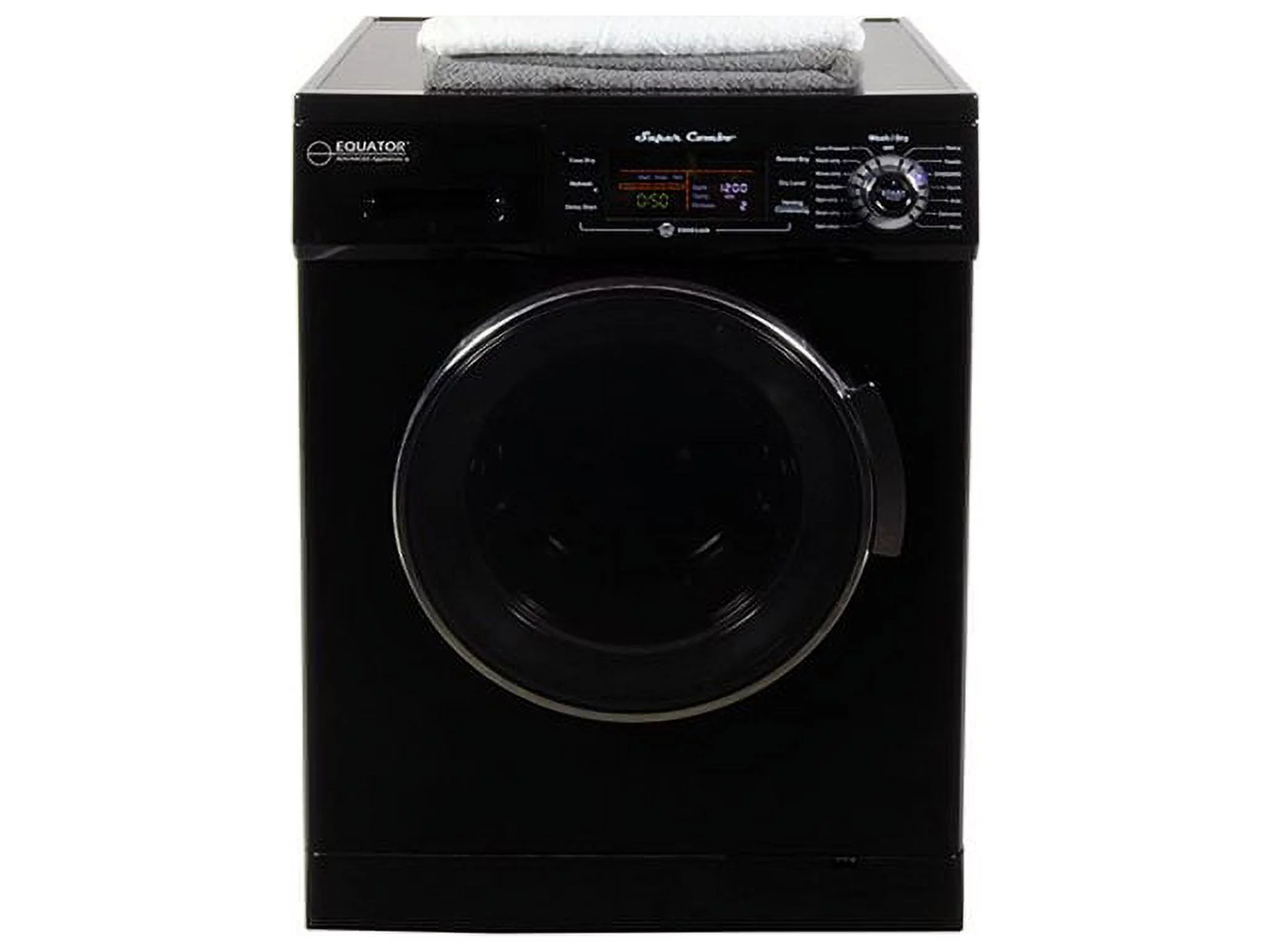Equator All-in-one 13 lb Compact Combo Washer Dryer, Black