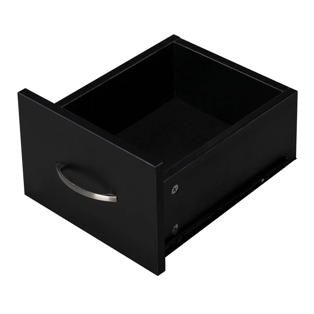 Winado Manicure Nail Table Beauty Salon Station Desk Black with Wheels