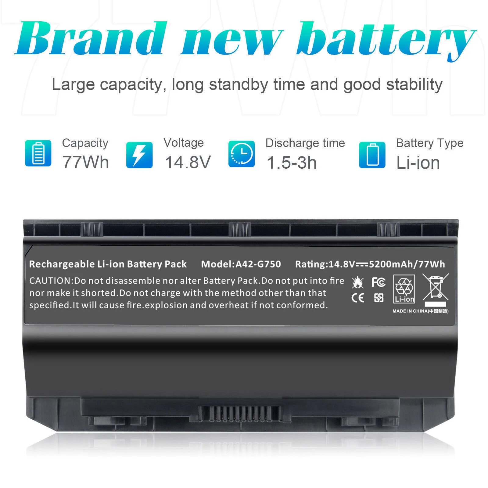 A42-G750 Laptop Battery For ASUS G750 G750J G750JS