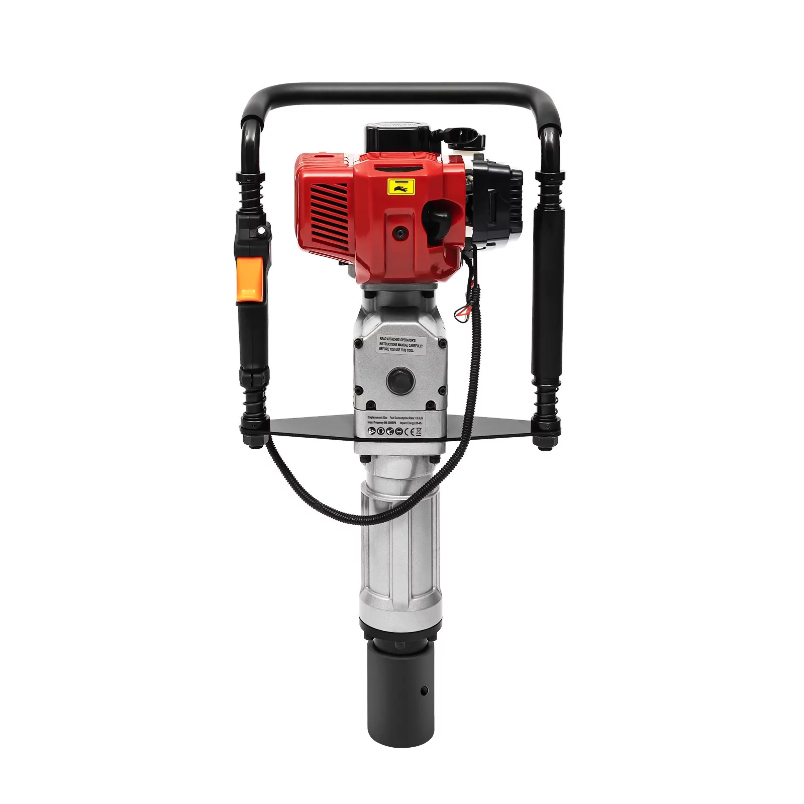 Loyalheartdy 52cc 2 Stroke T Post Driver Piledriver Portable Heavy Duty Fence Gasoline Pile Driver Kit
