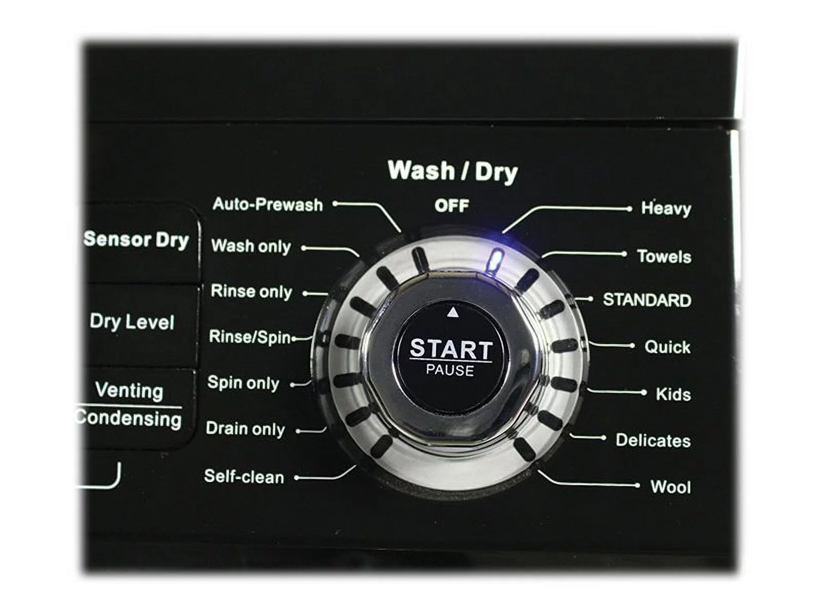 Equator All-in-one 13 lb Compact Combo Washer Dryer, Black