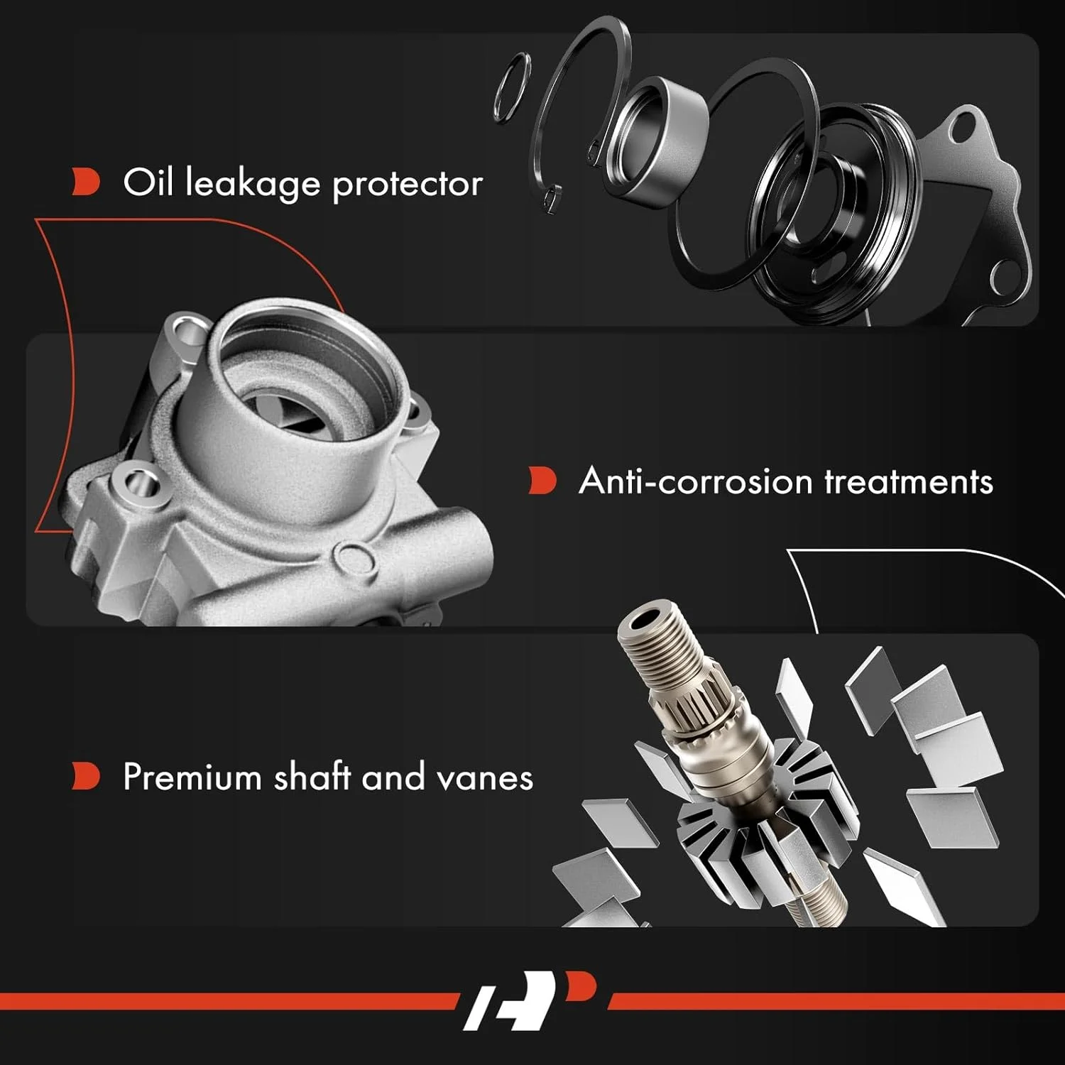 A-Premium Power Steering Pump with Reservoir Compatible with Chevrolet Silverado 1500 Sierra 1500 1999-2013 Suburban 1500 Tahoe Yukon Cadillac Escalade ESV EXT 2007-2014