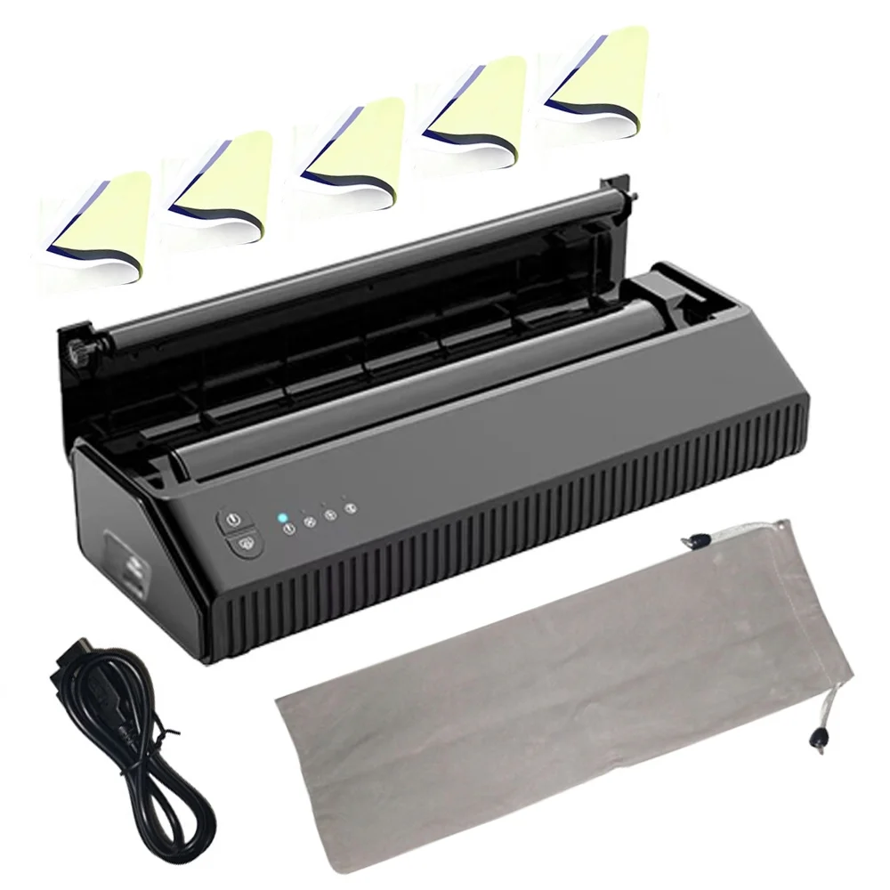 USB+BT Tattoos Printer, Thermal Stencil Machine, APP One click Printing, Transfer Printer for Computers