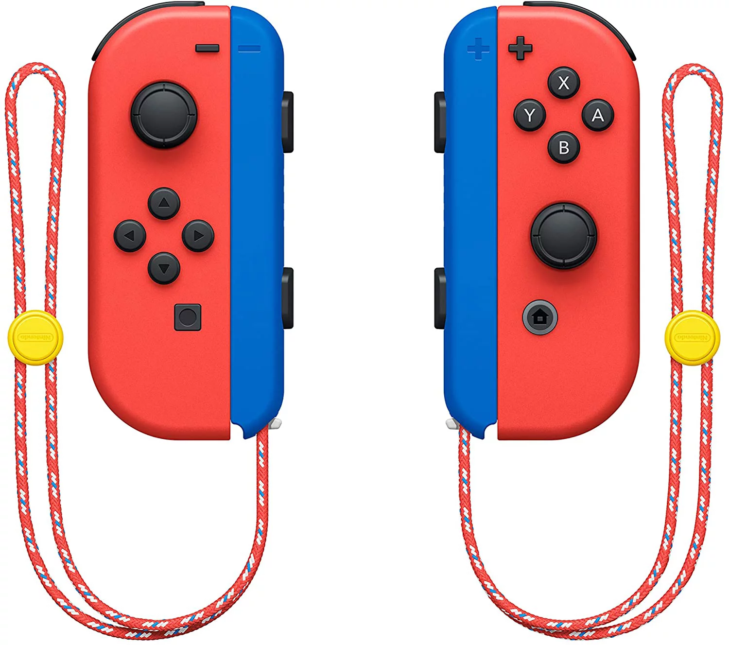 2021 New Nintendo Switch Mario Red & Blue Limited Edition with Mario Iconography Carrying Case and Screen Protector Bundle With Kirby Star Allies And Mytrix Accessories