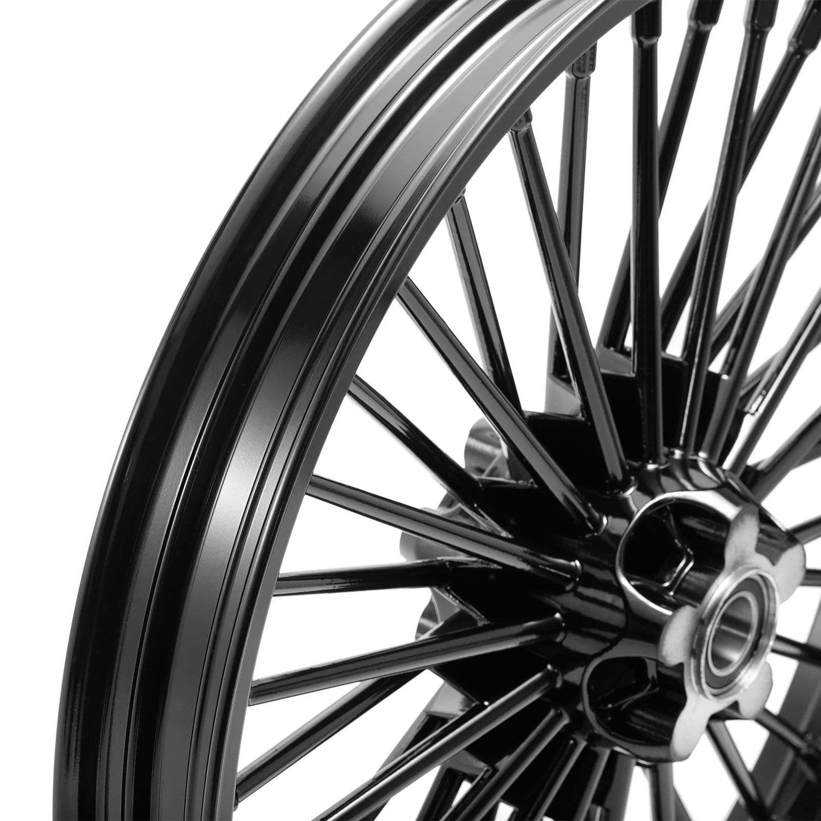 21 x 2.15 Fat Spoke Front Wheel Rim for Harley Softail FLSTF FLSTC FLSTN 2000-2014