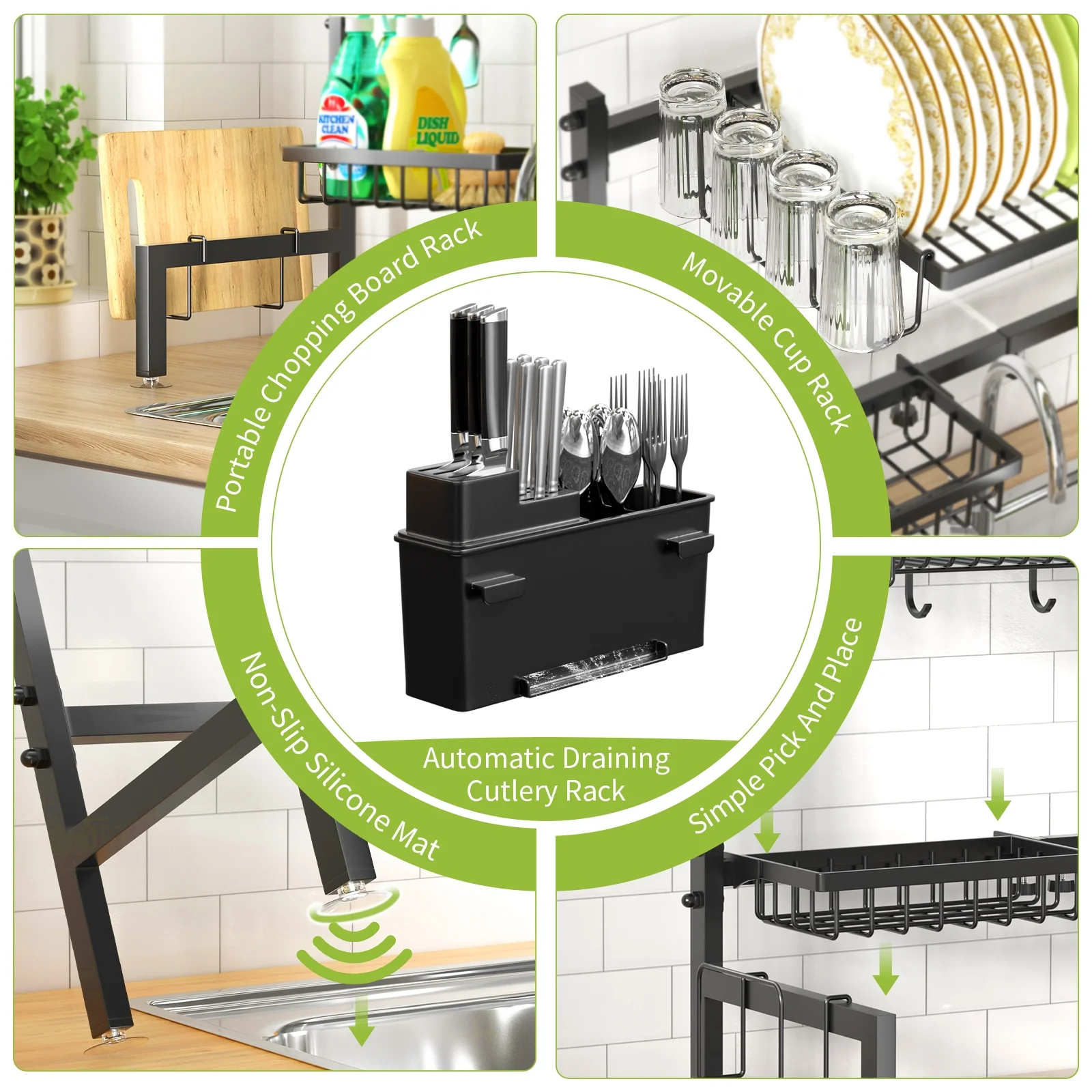 Over The Sink Dish Drying Rack,25.9