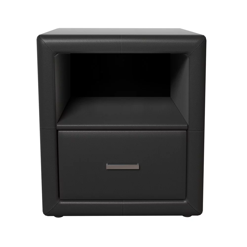 Boyd Sleep Lombardi Upholstered Faux Leather Nightstand