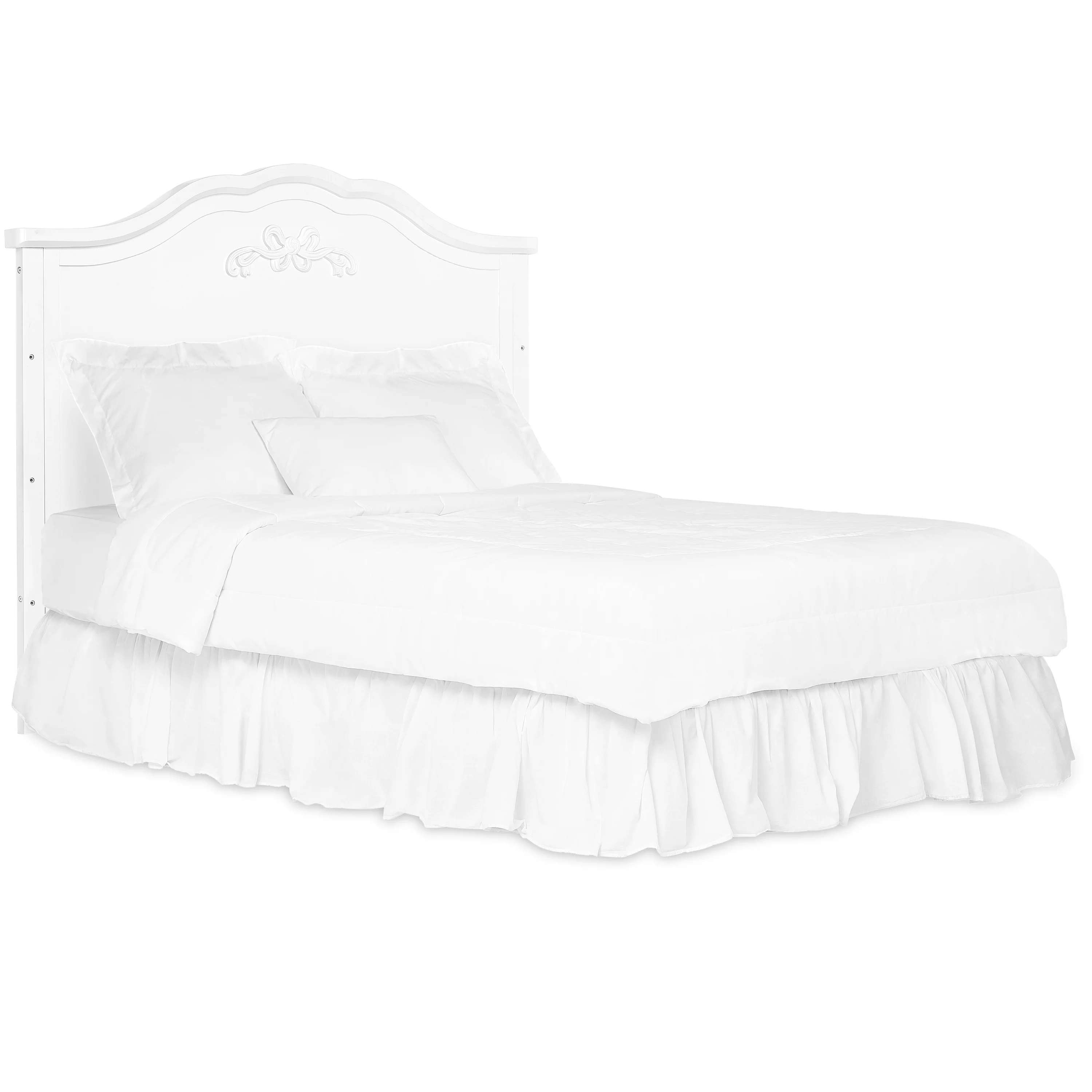 Dream On Me Jasmine 4-in-1 Convertible Crib, New Zealand Pinewood, Greenguard Gold, White