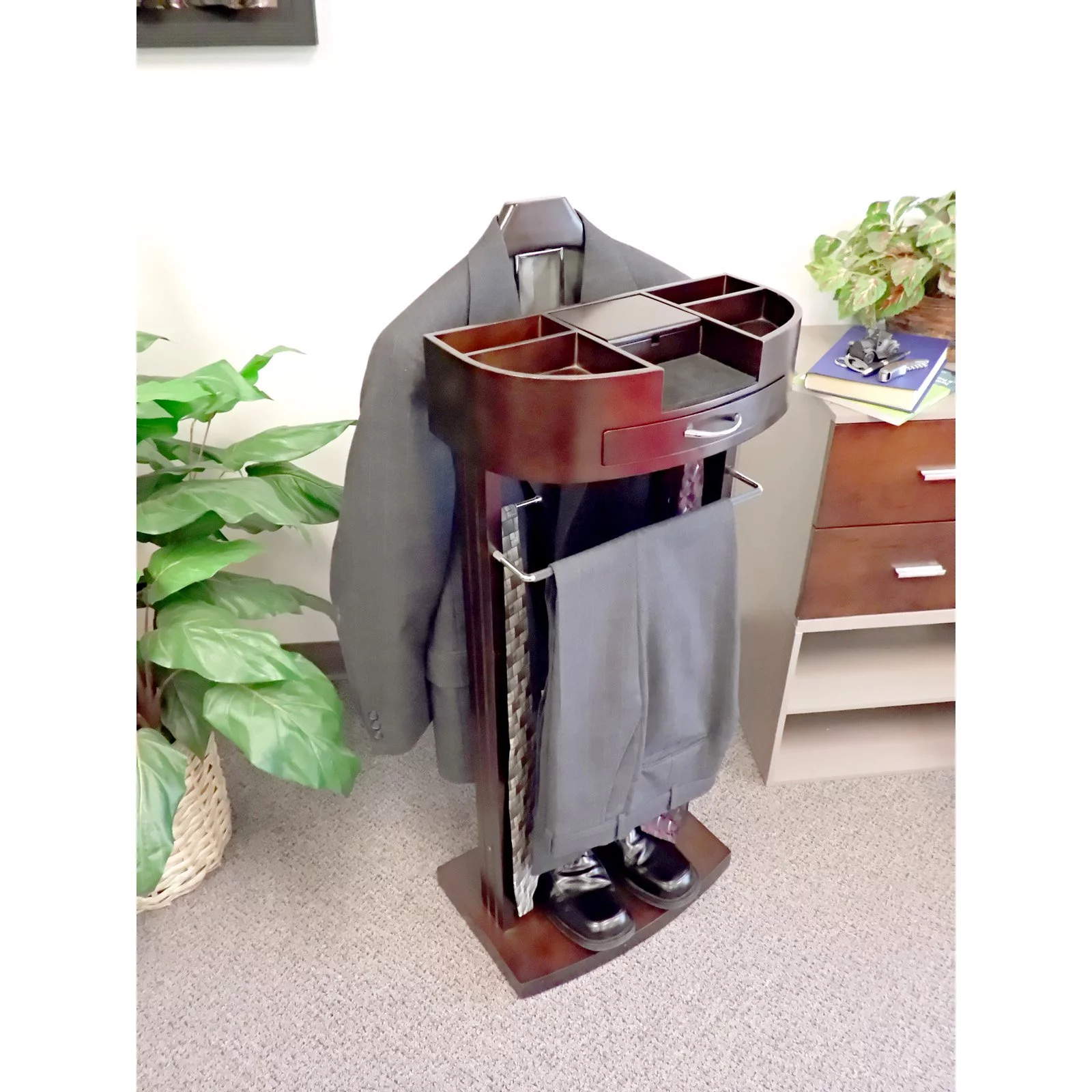 Proman Products Wardrobe Valet w/contour hanger