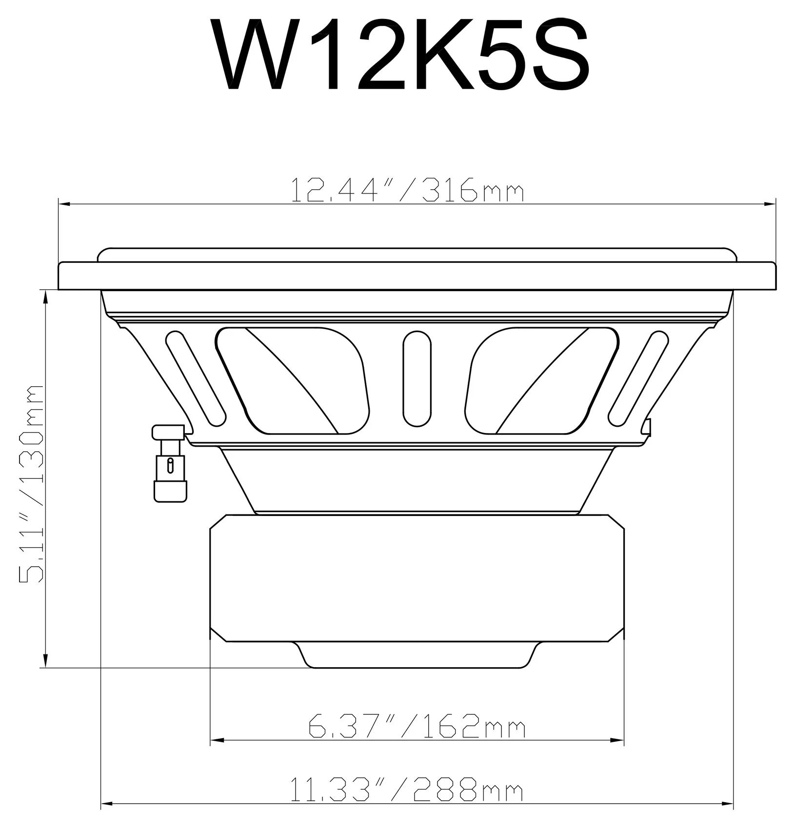Rockville K5 W12K5S2 12