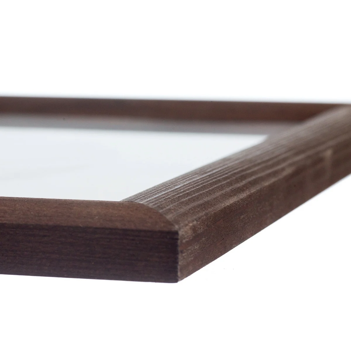 Rustic Wooden Picture Frame 11x14 – Solid Pine Distressed Wood Photo Frame for Wall Hanging Display, Dark Brown