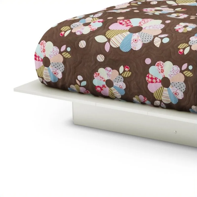 Home Square 3-Piece Set with Full Queen Storage Bed Nightstand & 5-Drawer Chest