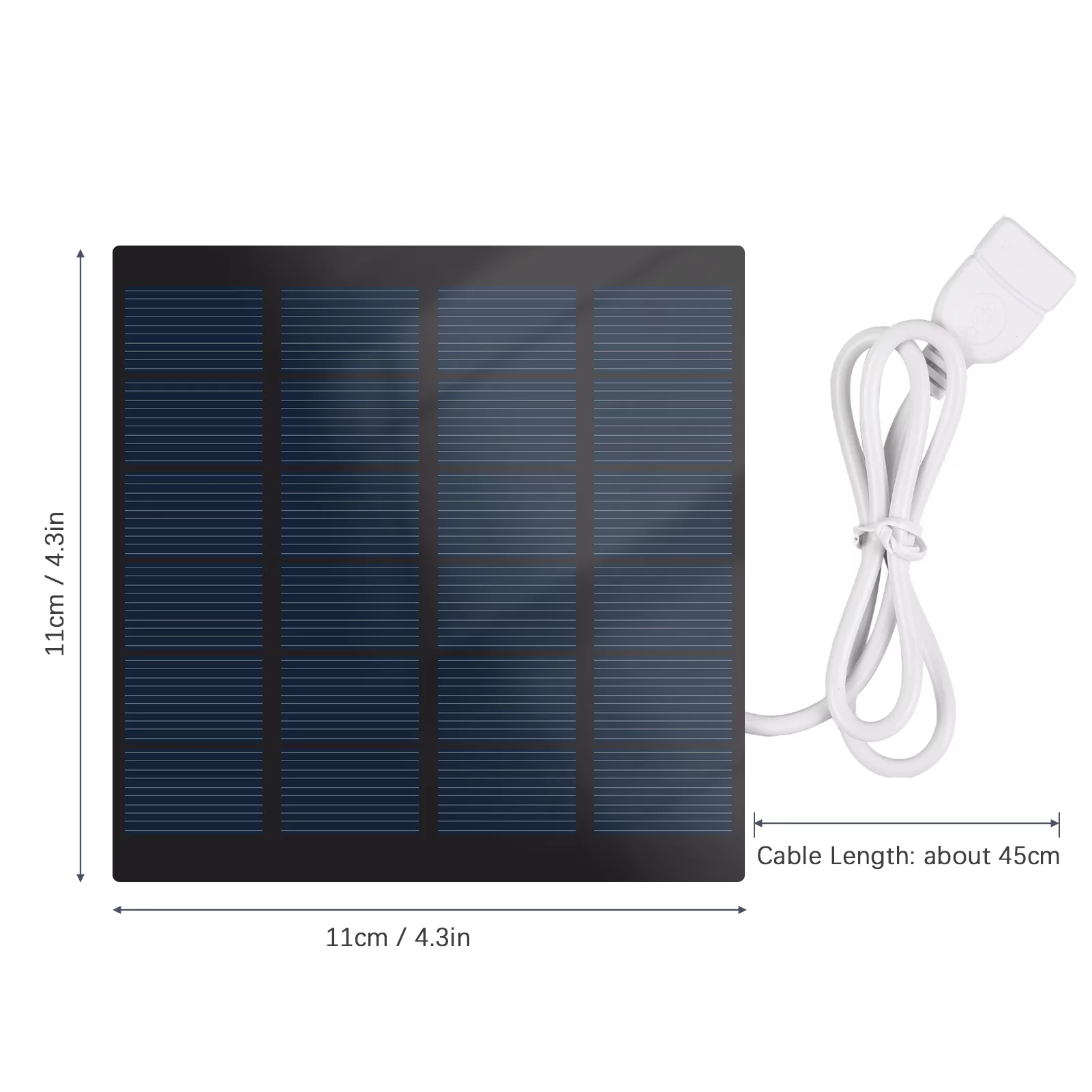 1.5W Portable Solar Waterproof Solar Panel for Camping with USB Interface for Charging Mobile Phones  Banks Fans