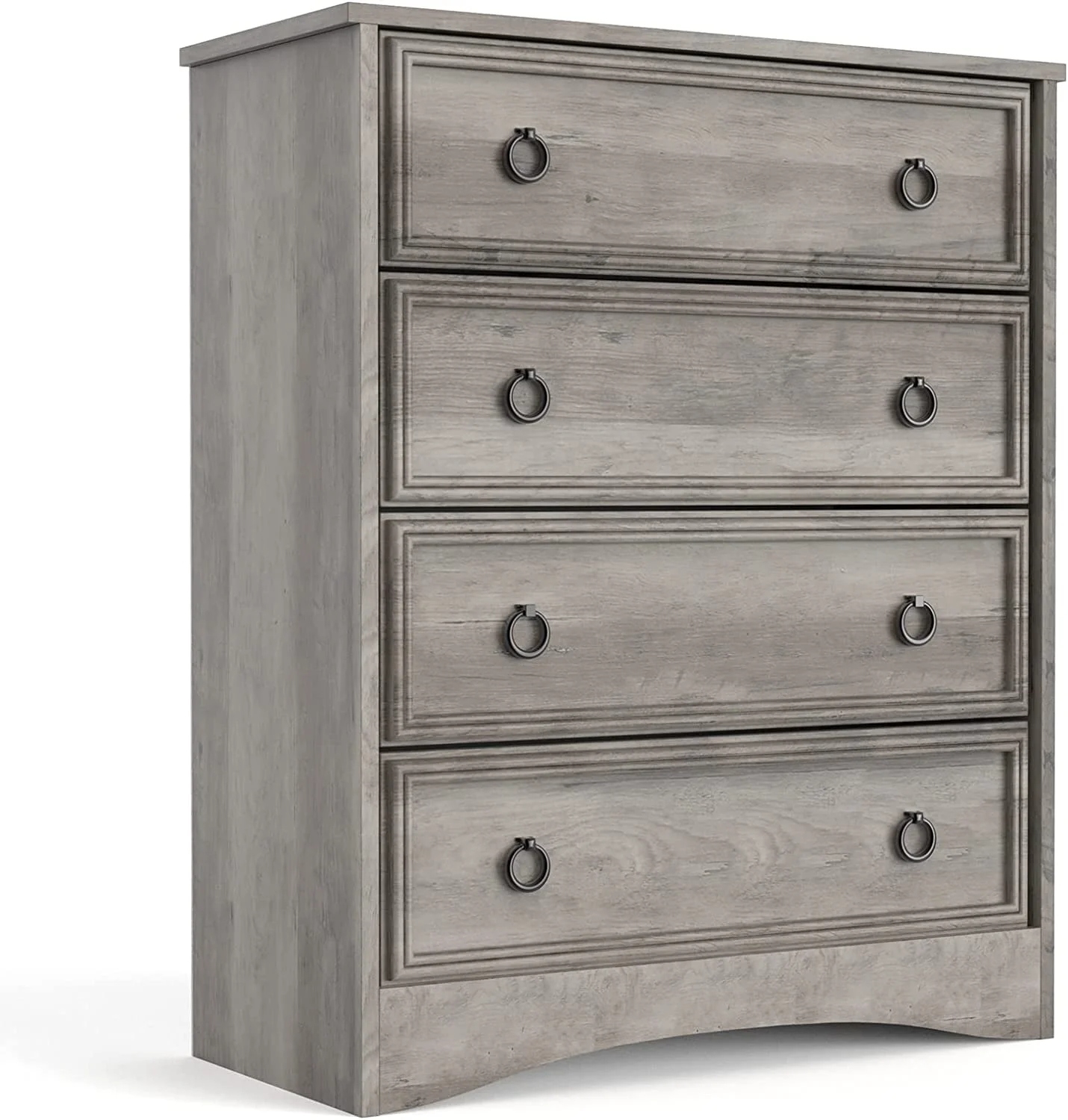 Modern 10 Drawer Dresser, Dressers for Bedroom, Chest of Drawers Closet Organizers and Storage Clothes - Easy Pulls Handle, Textured Borders Living Room, Hallway, Gray
