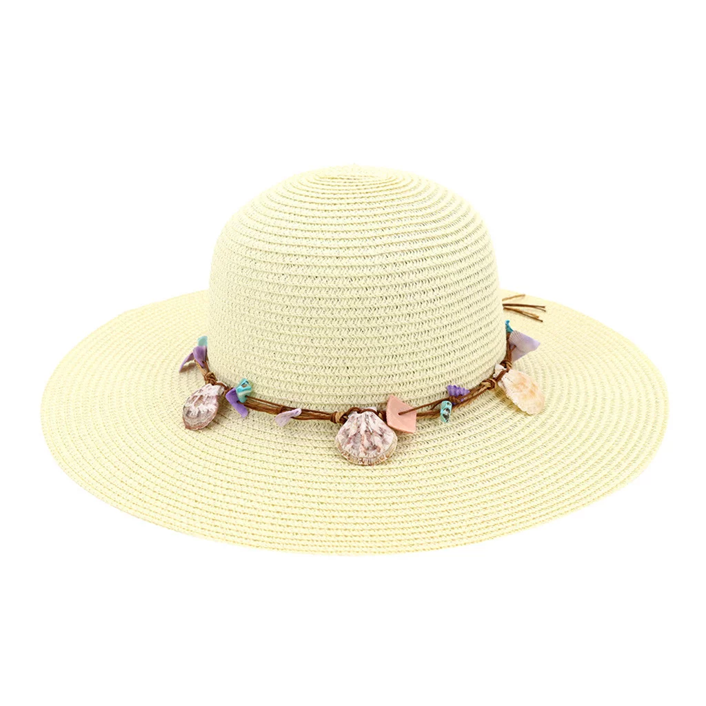 Womens Fedora Hat Fall Fashion Lady Foldable Casual Cap Wide Sun Straw Beach Hat For Women