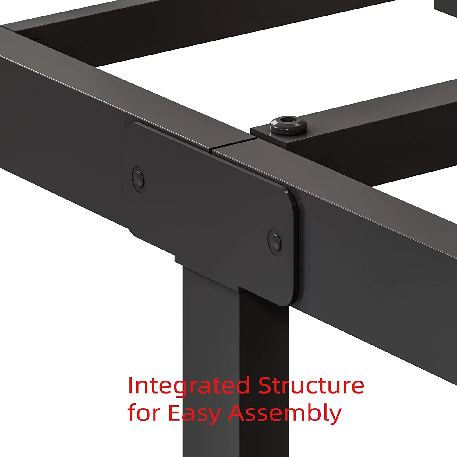 XMhongsong 14 Inch Twin Size Bed Frame No Box Spring Needed  Heavy Duty Metal Platform Bed Frame  Easy Assembly  Noise Free  Black